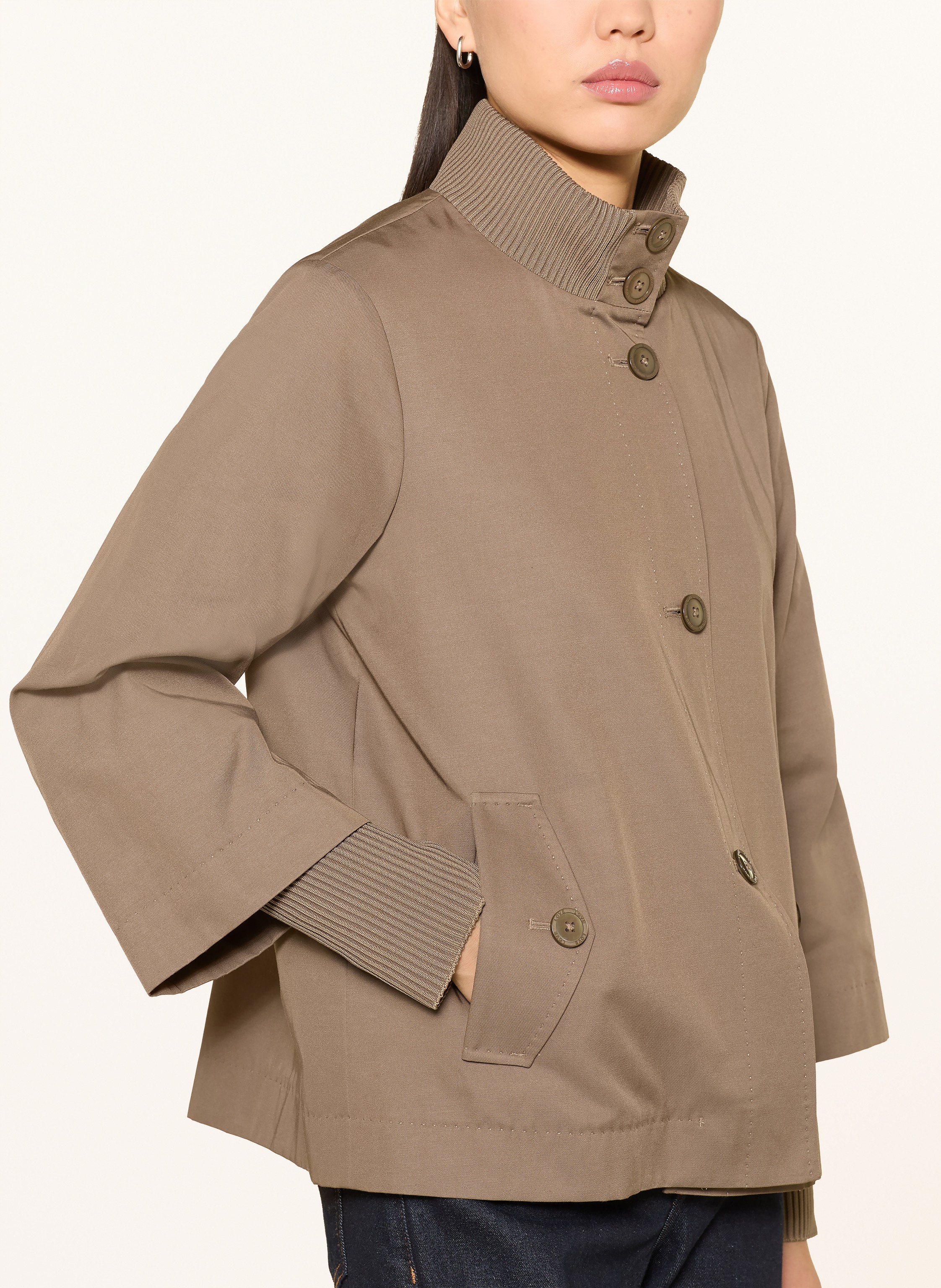 Thumbnail - Jacke im Relaxed Fit mit Rippbündchen-Details