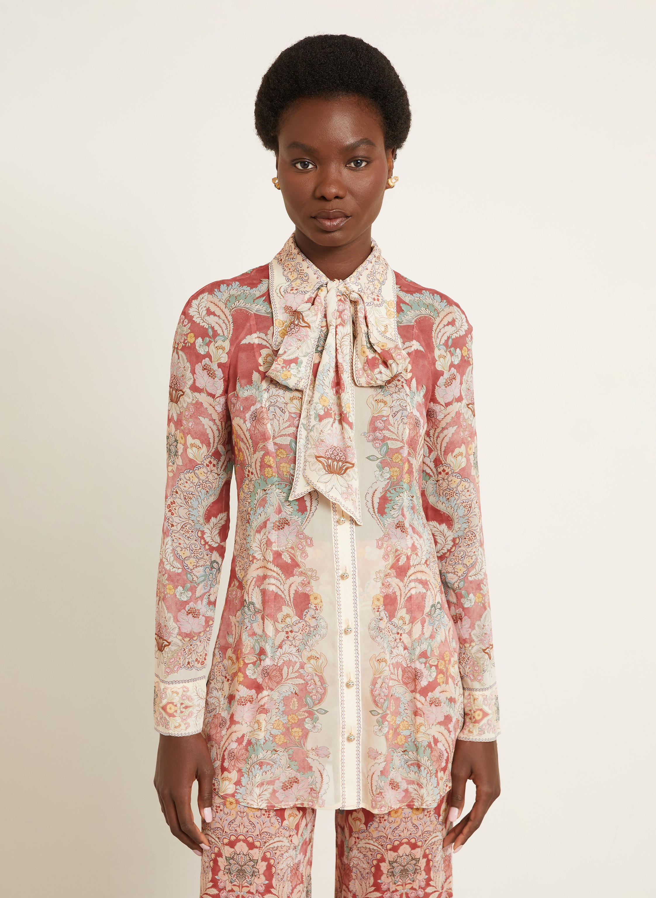 Thumbnail - Zimmermann Hemdbluse Rebellion Mit Abnehmbarer Schluppe rot