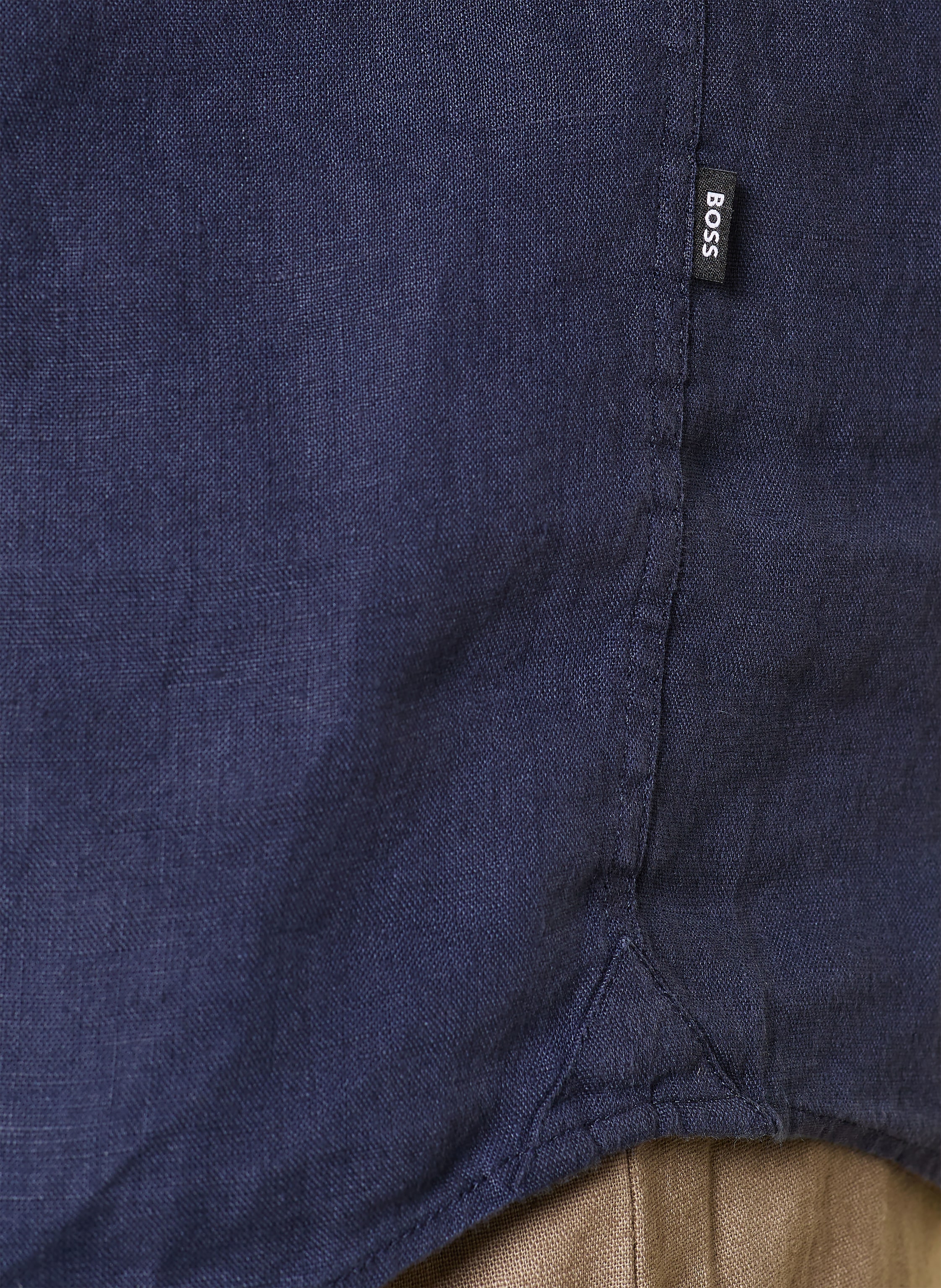 Thumbnail - Boss Leinenhemd Liam Regular Fit blau