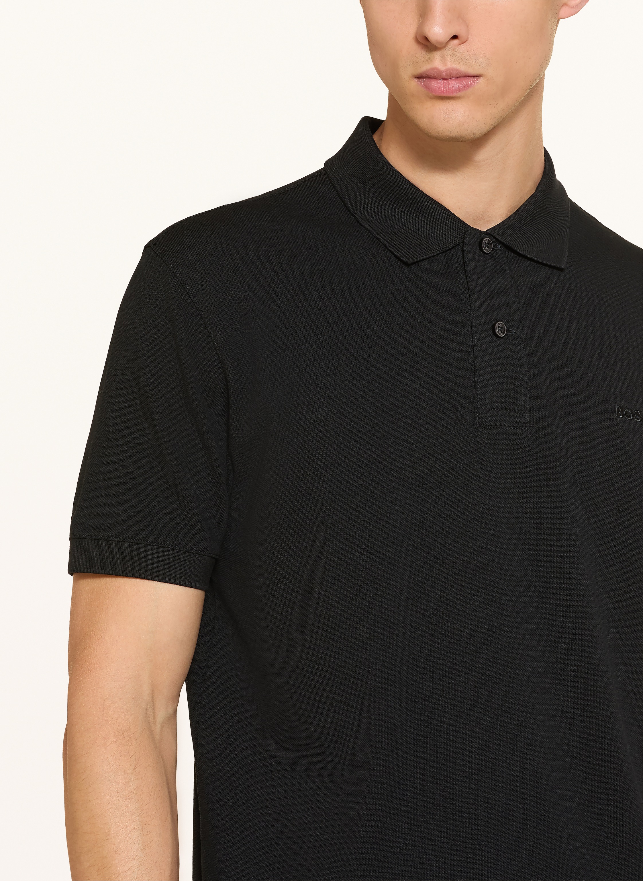 Thumbnail - Boss Piqué-Poloshirt Pallas Regular Fit schwarz