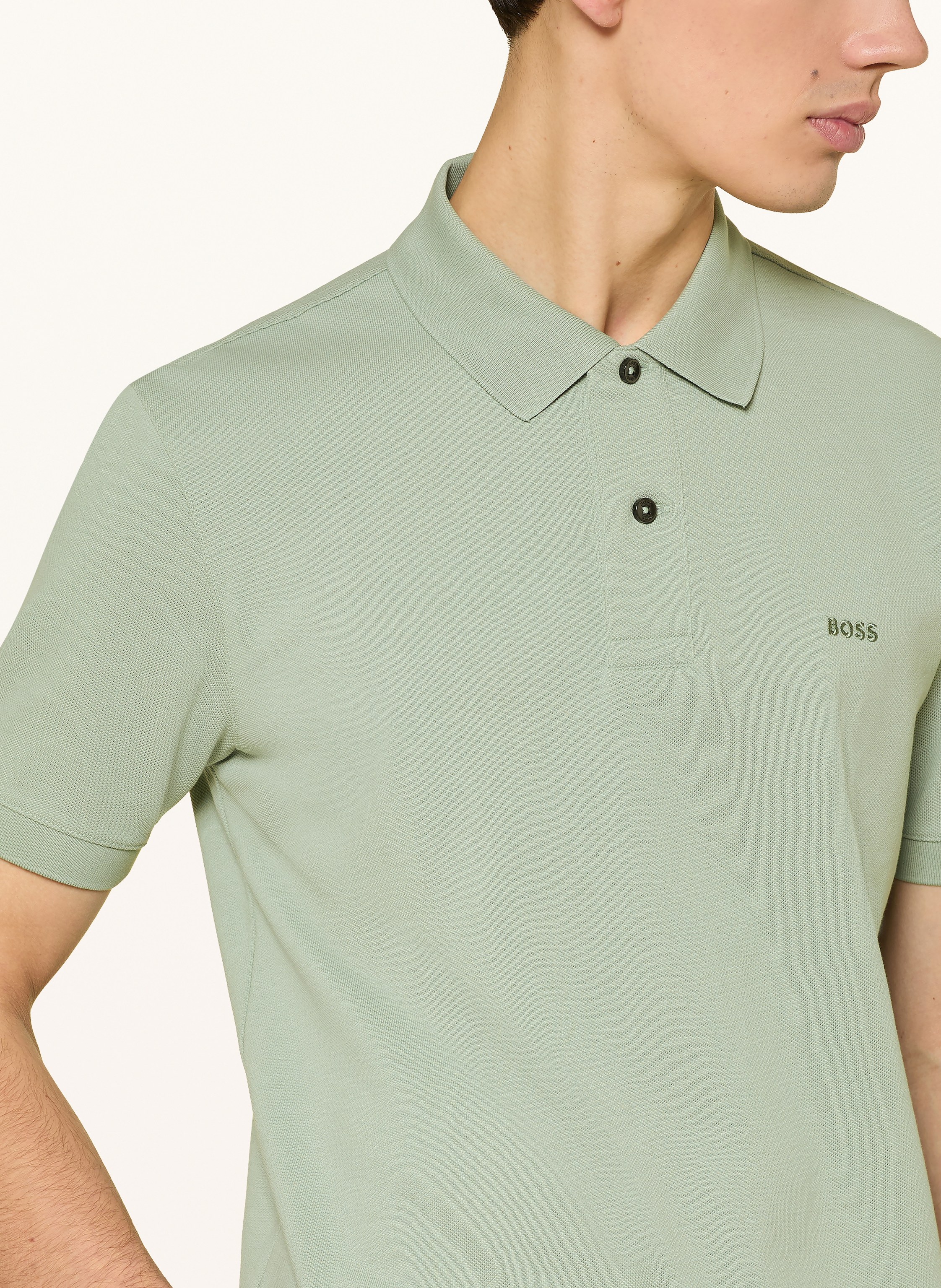 Thumbnail - Boss Piqué-Poloshirt Pallas Regular Fit gruen