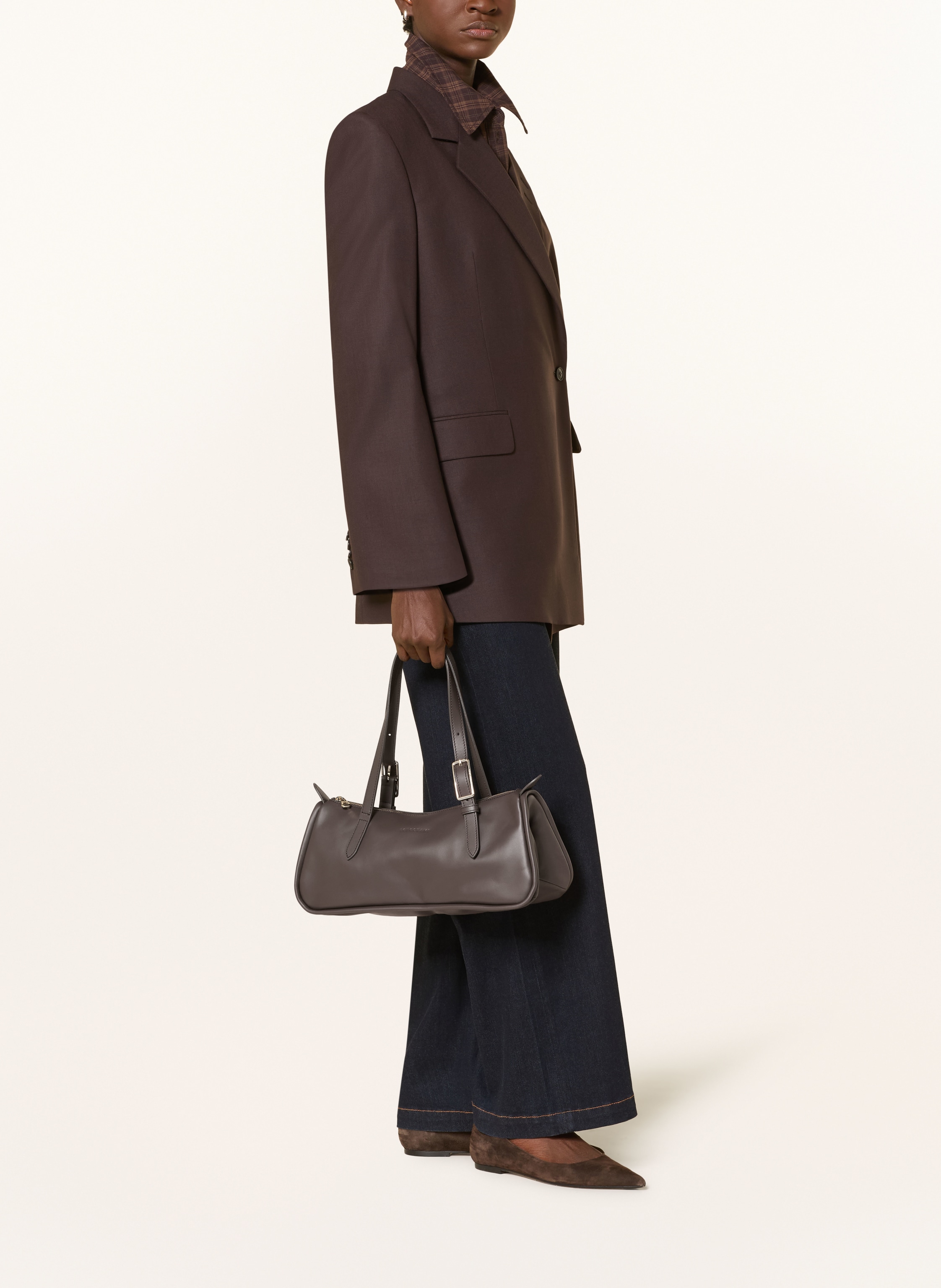 Thumbnail - Longchamp Handtasche Looong Large braun