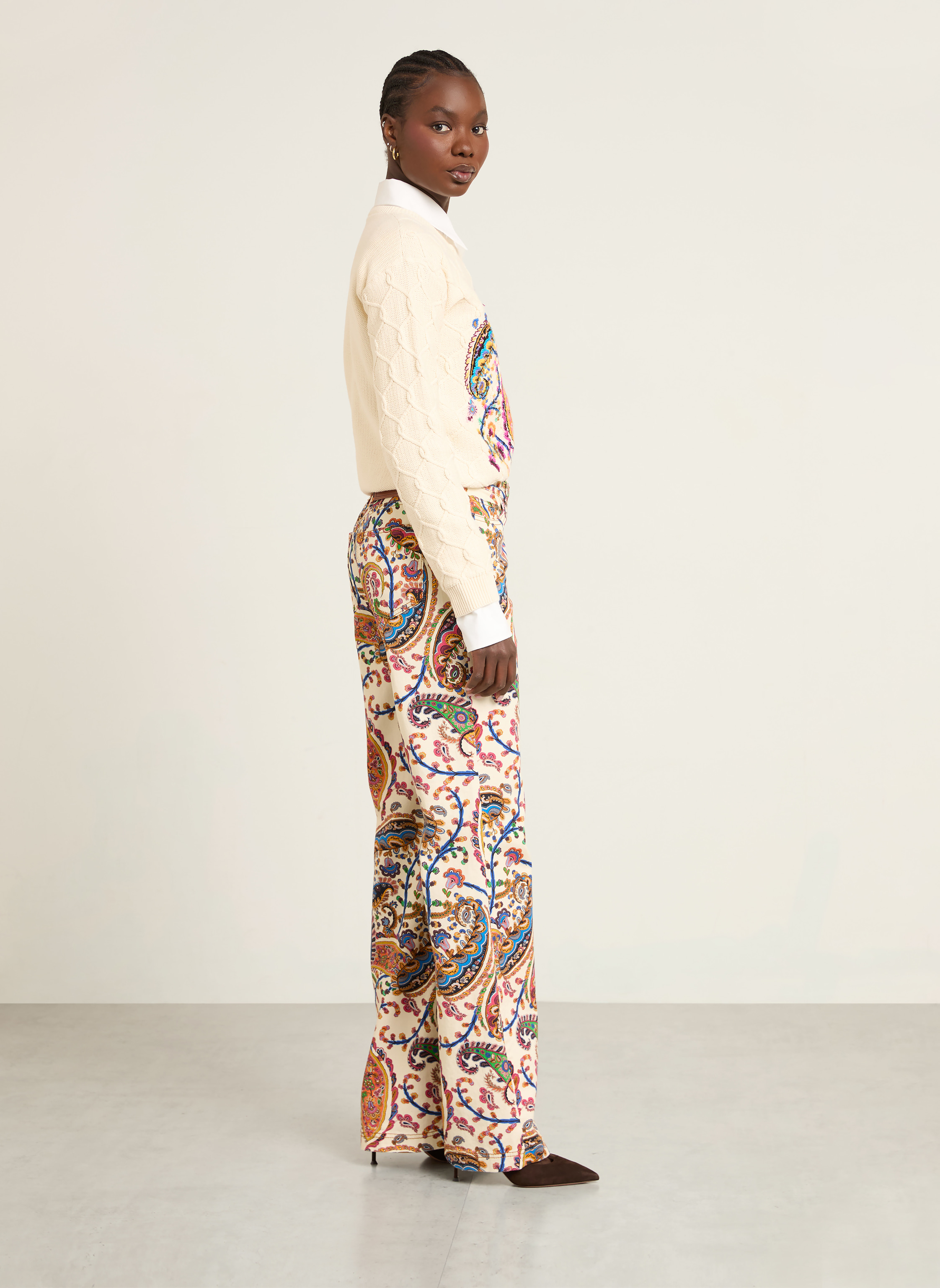 Thumbnail - Etro Bootcut Jeans rot