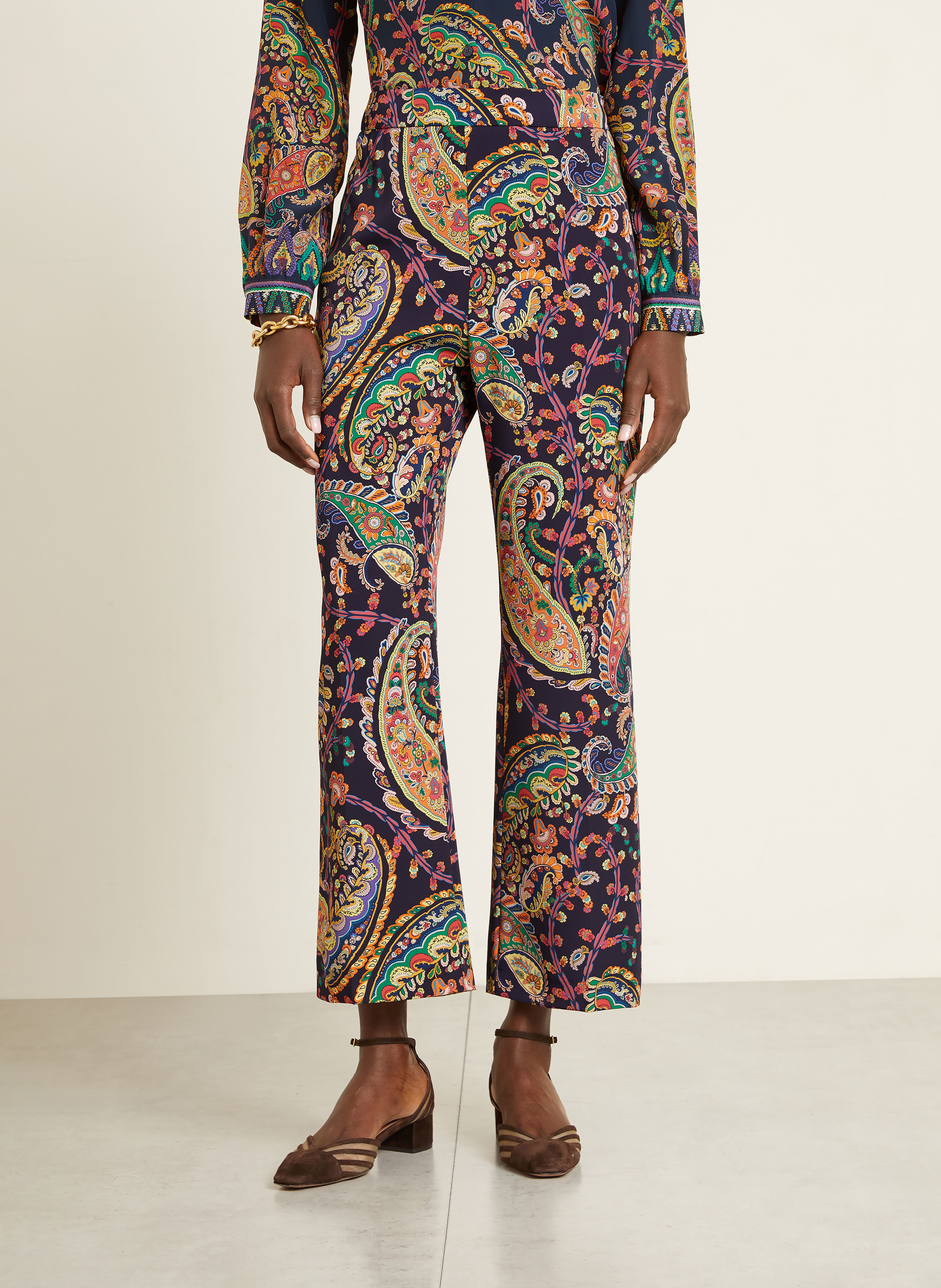 Thumbnail - Etro Bootcut-Hose blau