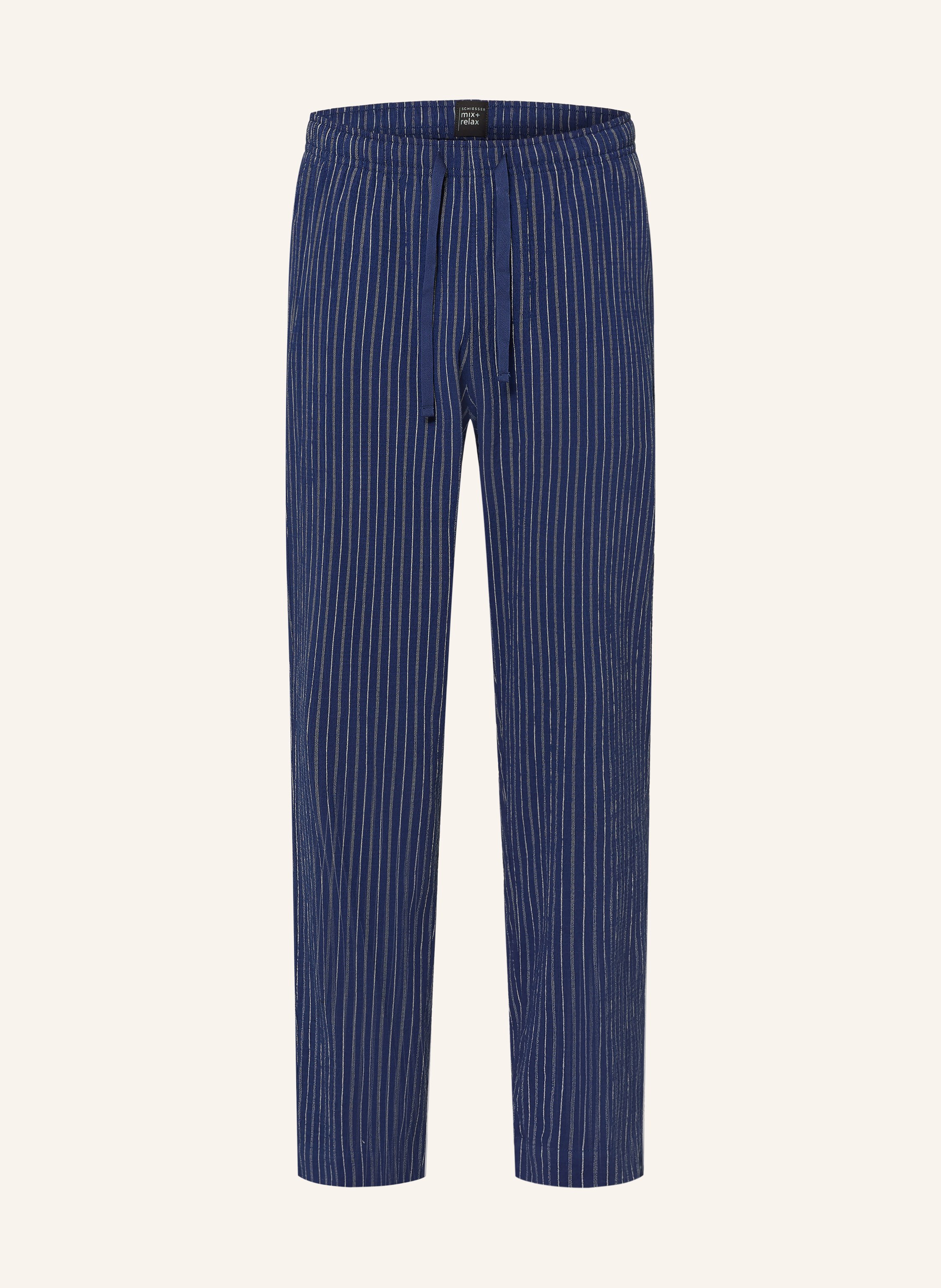 Schiesser Schlafhose Mix+Relax blau