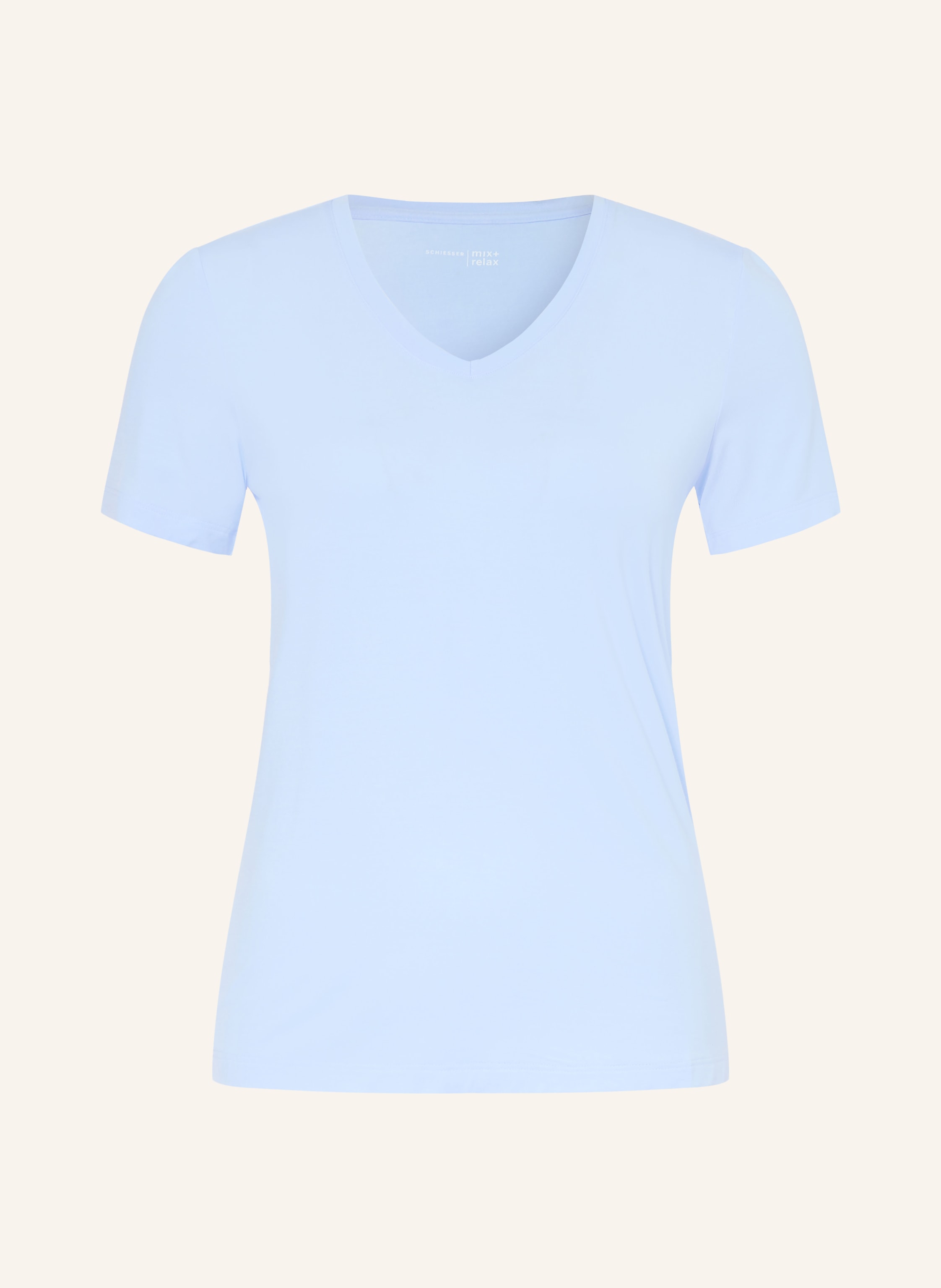 Schiesser Schlafshirt Mix+Relax blau
