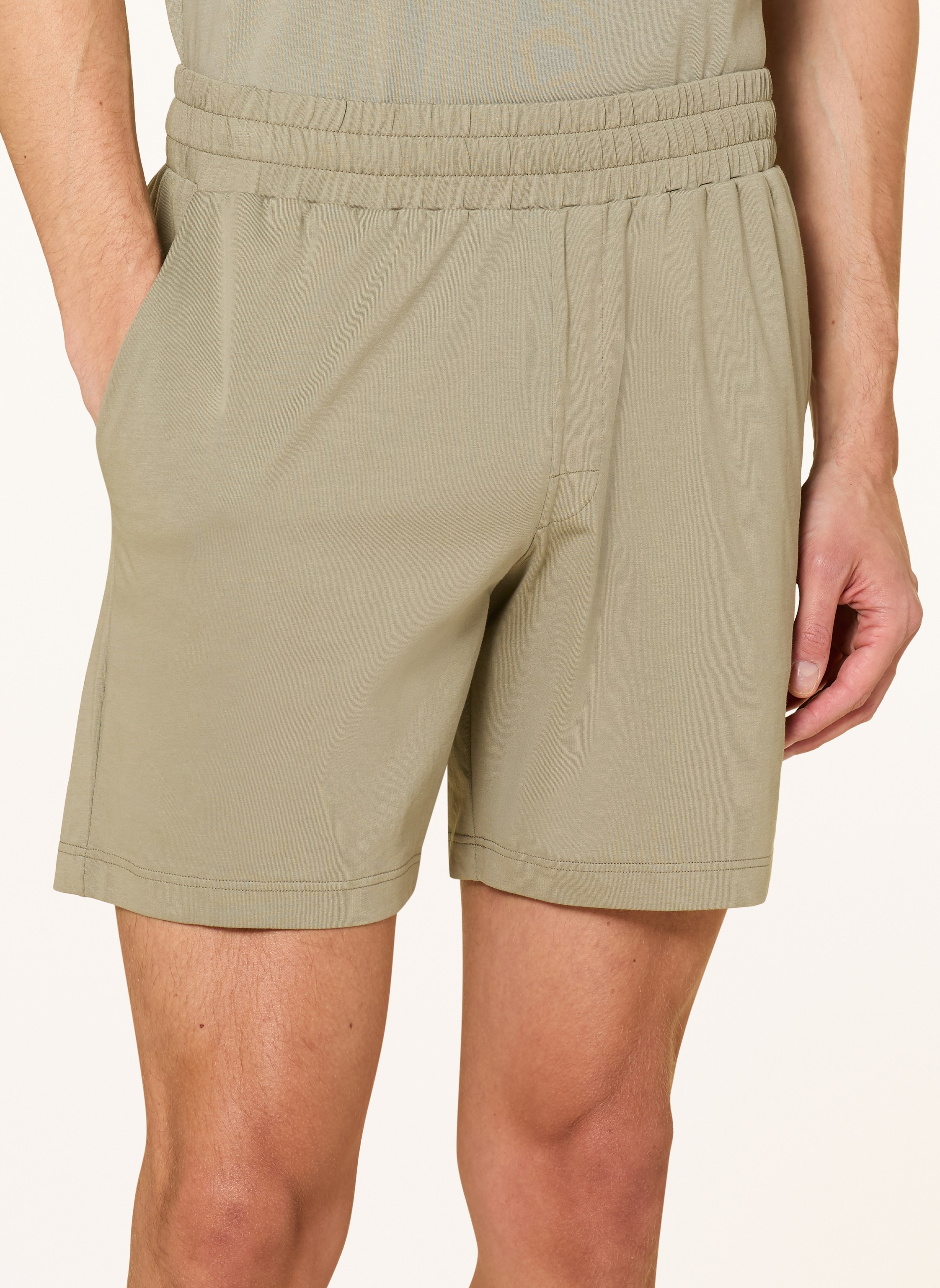 Thumbnail - Schiesser Shorty-Schlafanzug Modern Nightwear gruen