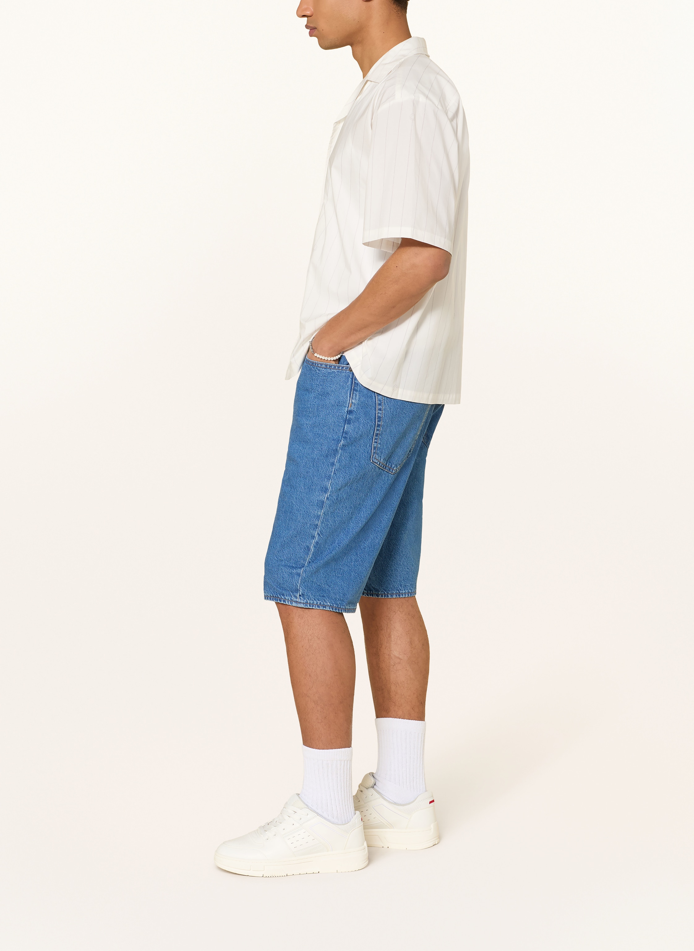 Thumbnail - Hugo Jeansshorts Skate Straight Fit blau