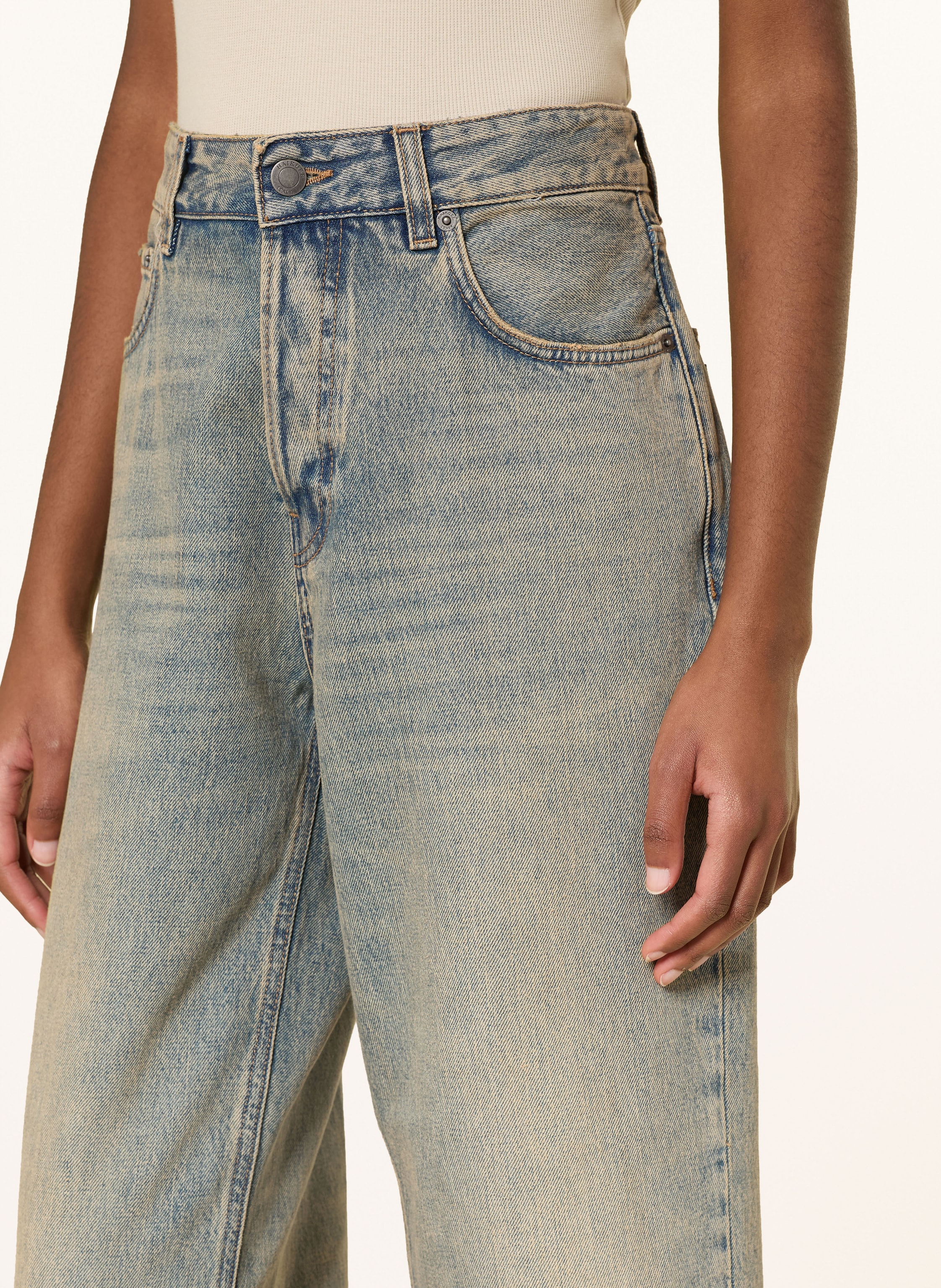 Thumbnail - Haikure Cropped Jeans Betty blau