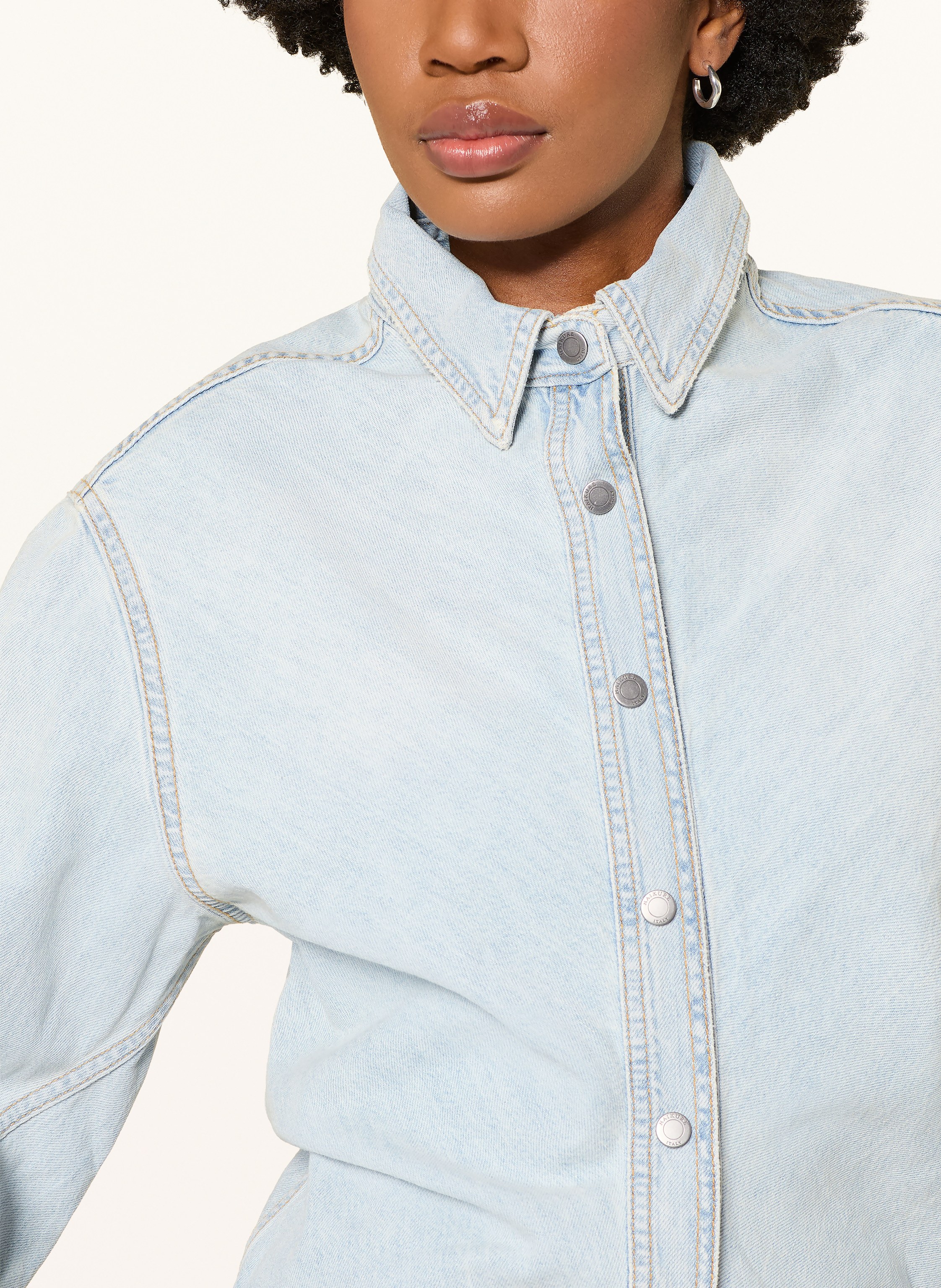 Thumbnail - Haikure Jeansbluse Nany blau