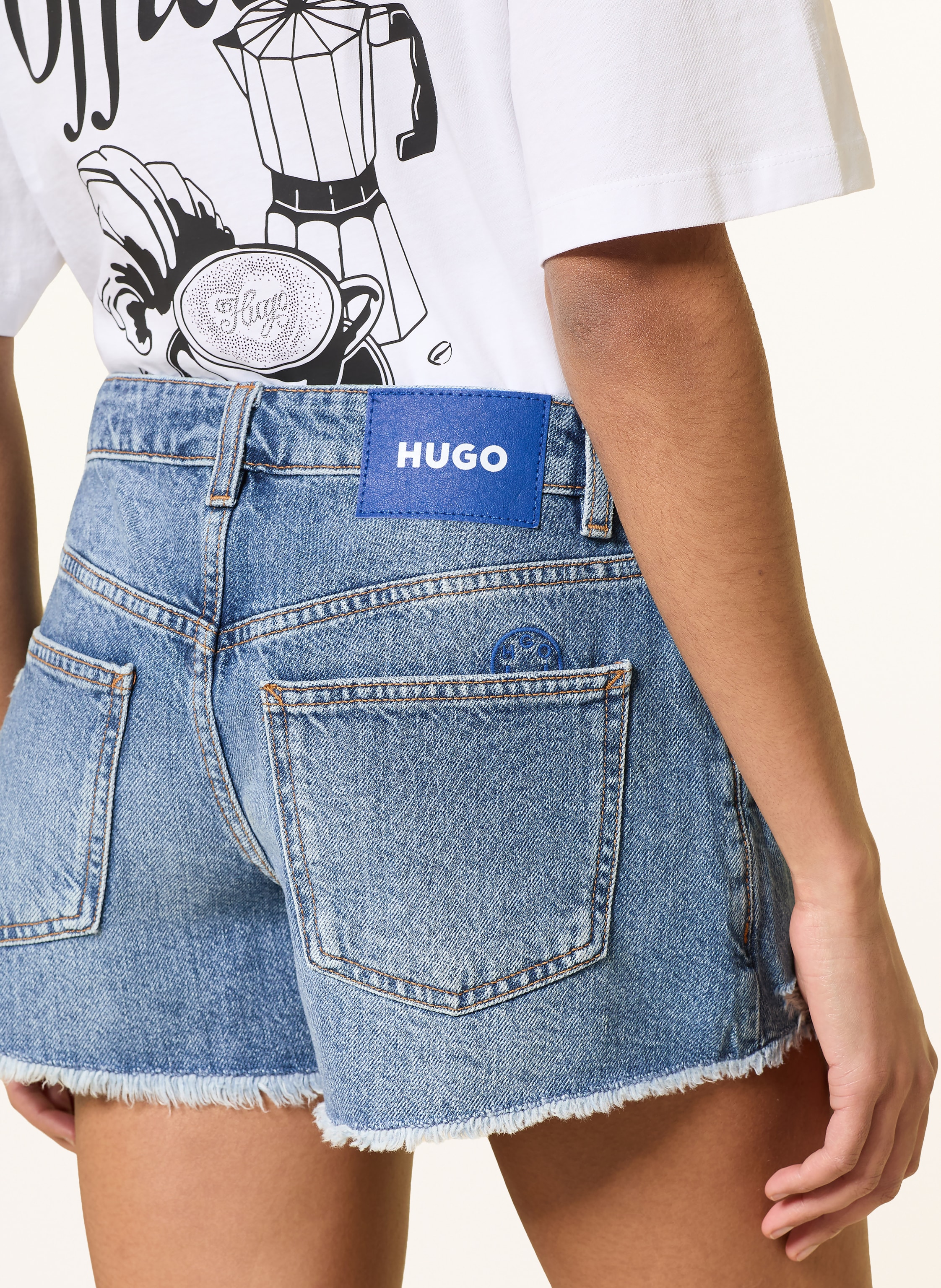 Thumbnail - Hugo Jeansshorts Galimon blau
