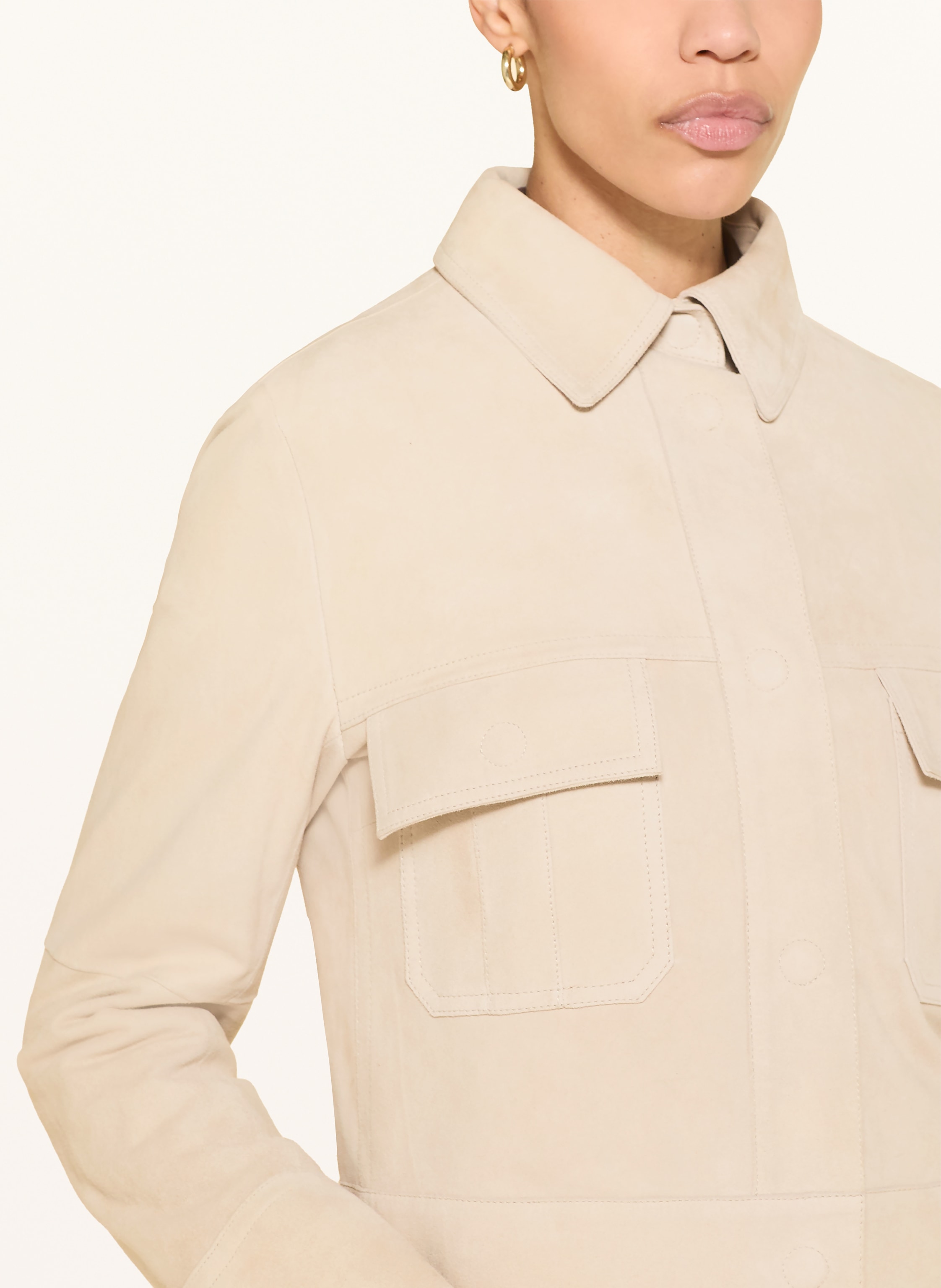 Thumbnail - Peuterey Lederjacke Era beige