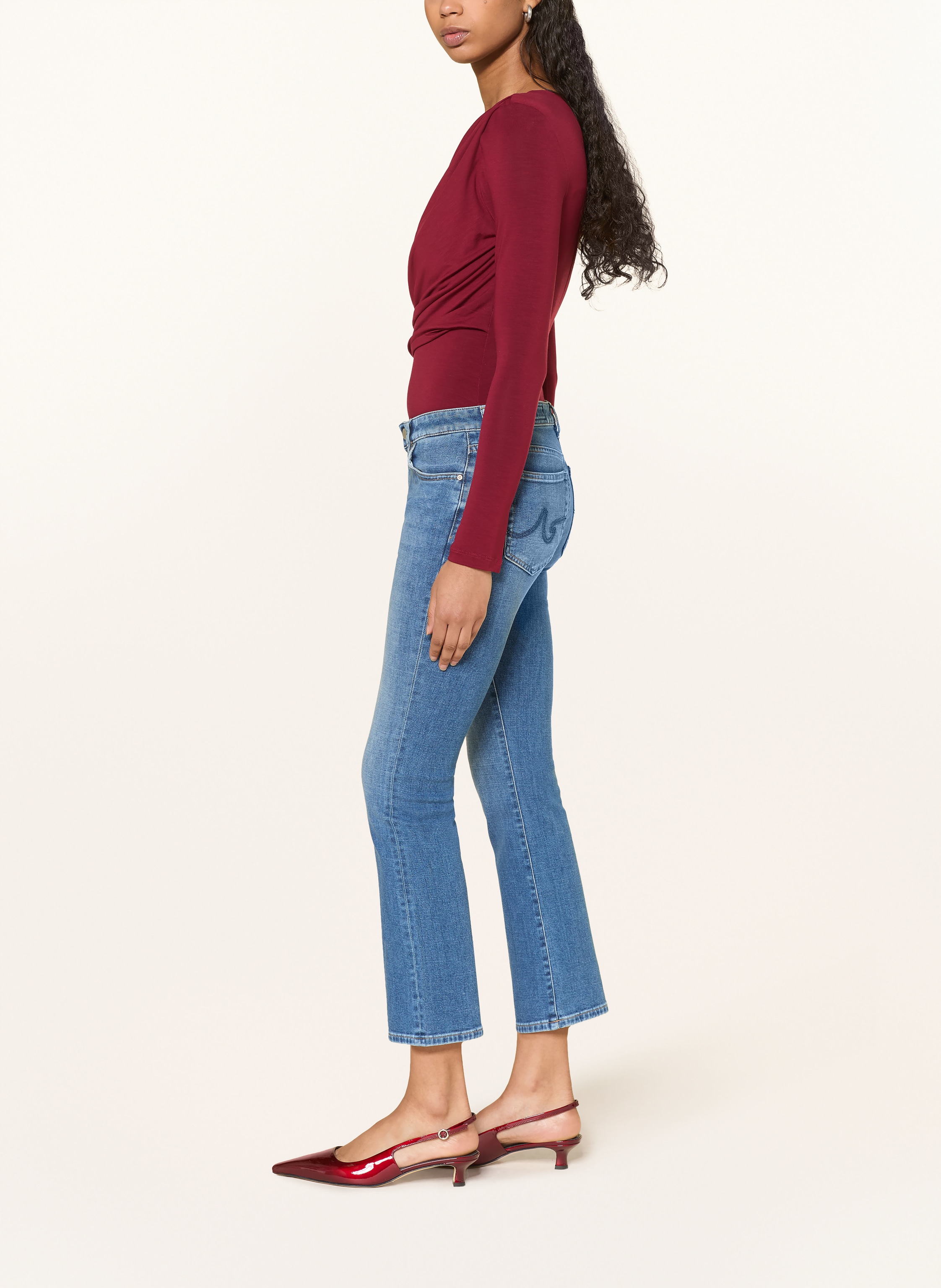 Thumbnail - Ag Jeans Cropped Jeans Jodi blau