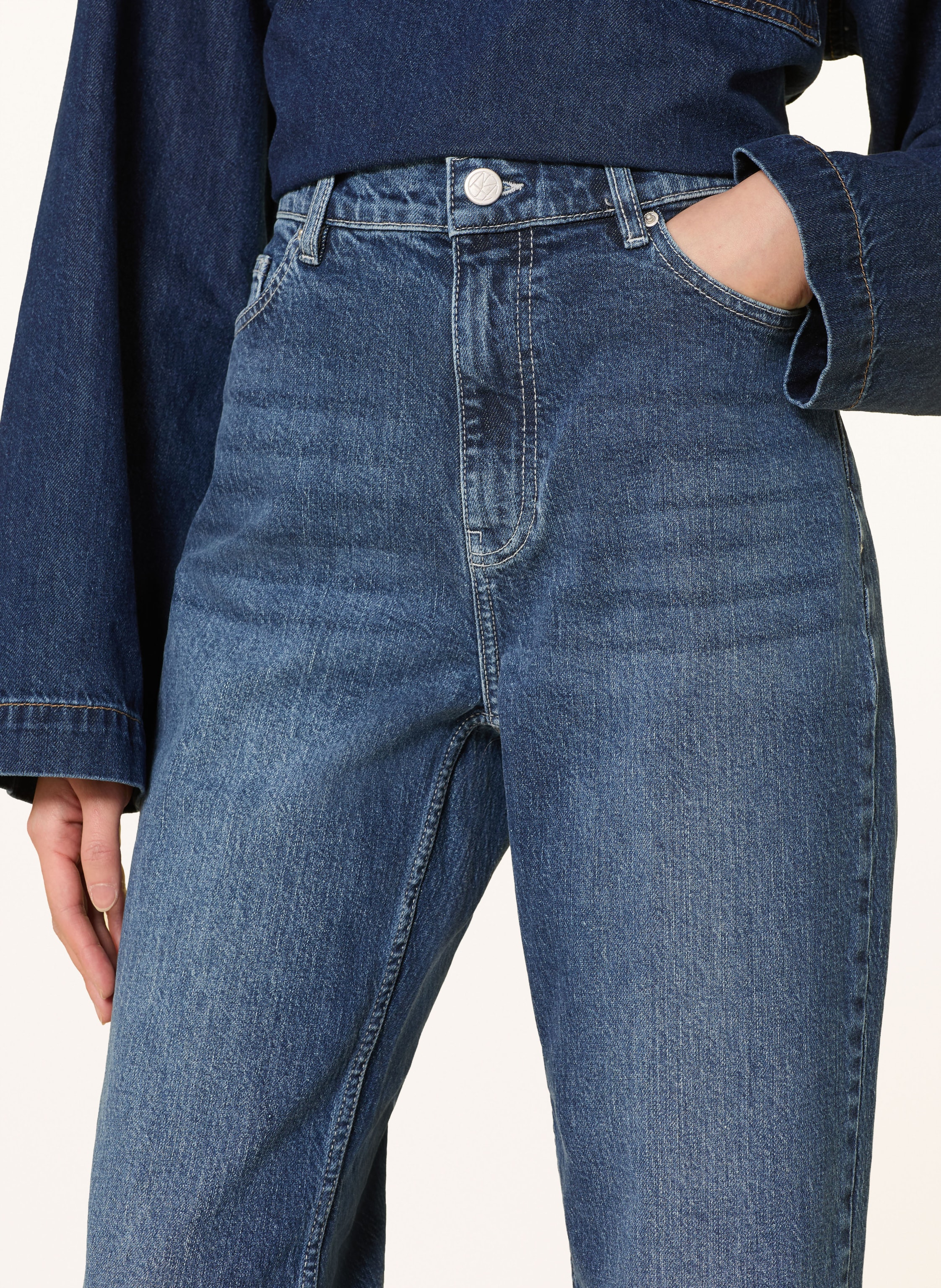 Thumbnail - Msch Copenhagen Straight Jeans Mscheli Ada blau