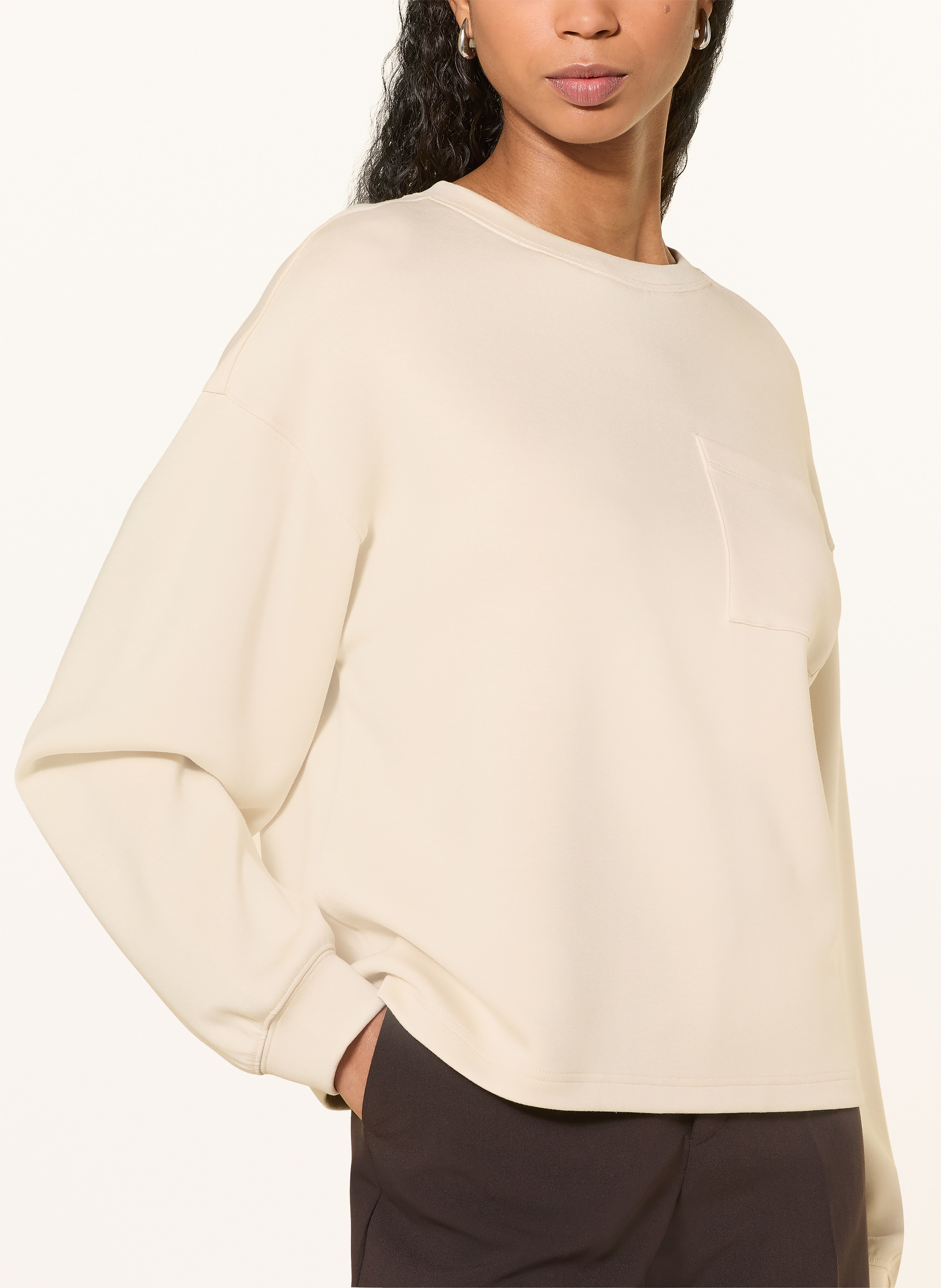 Thumbnail - Msch Copenhagen Sweatshirt Mschilliana Ima beige