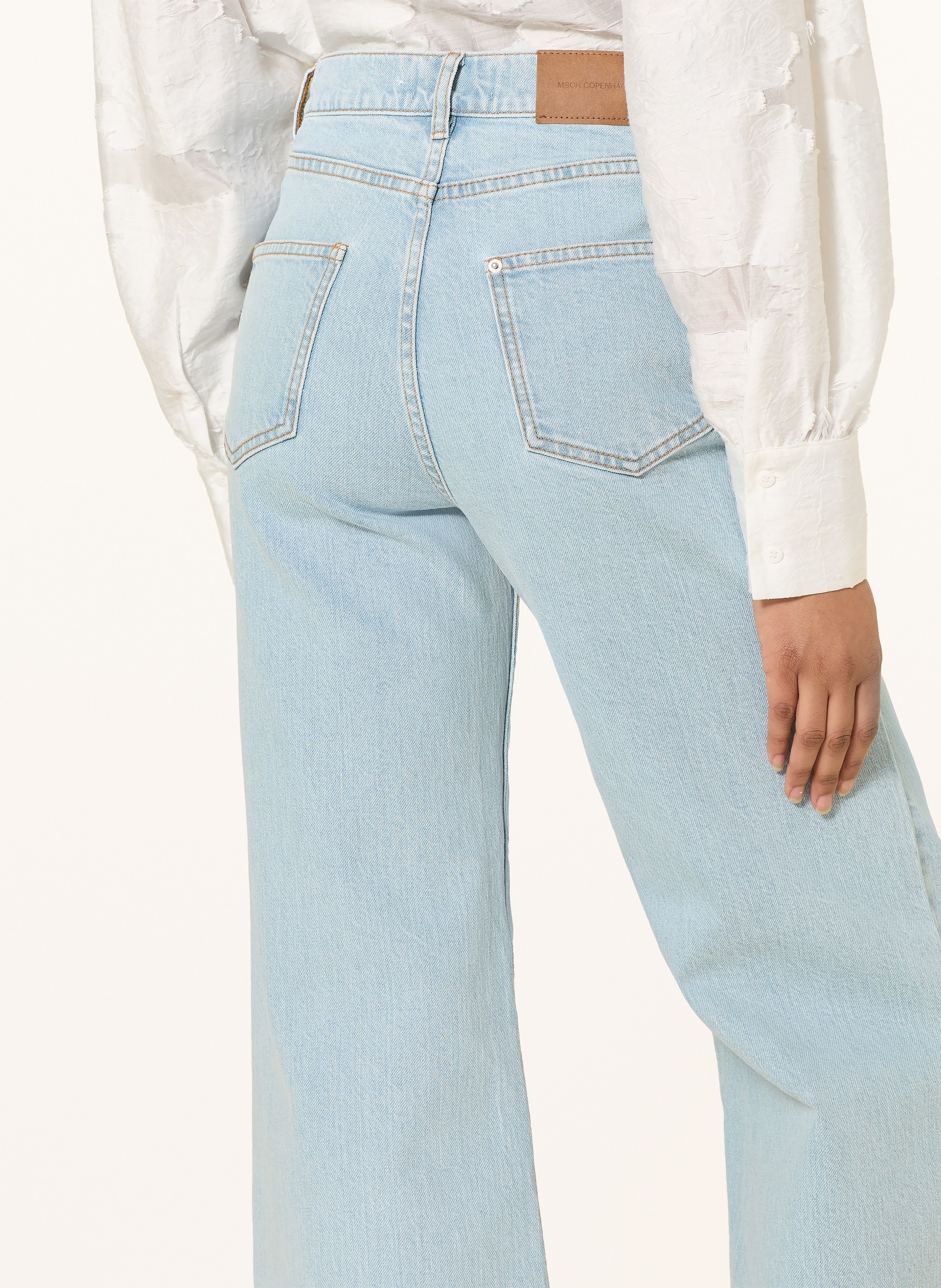 Thumbnail - Msch Copenhagen Wide Leg Jeans Mschsolia Ada blau