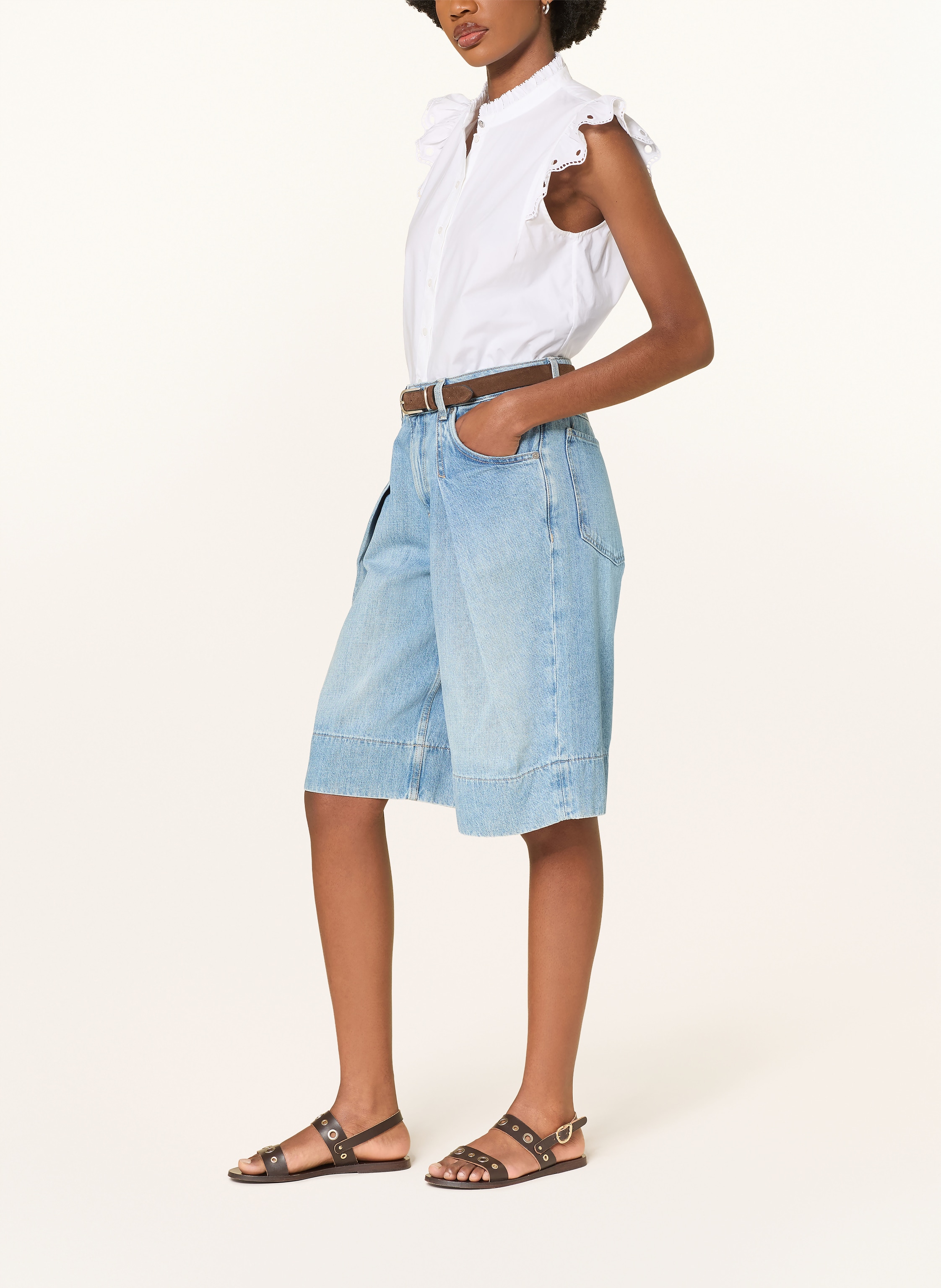 Thumbnail - Boss Jeans-Bermudas Slouchy blau