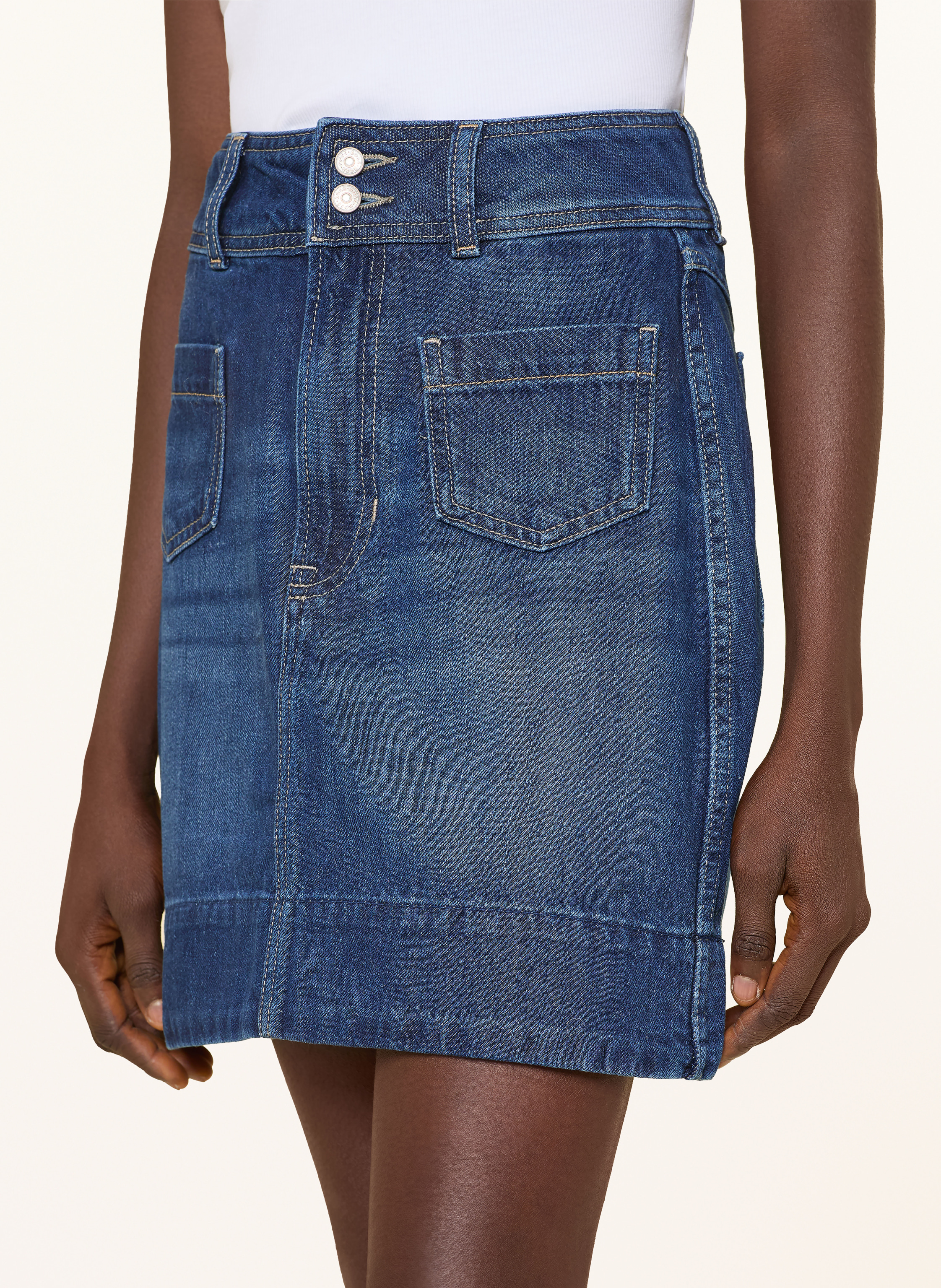 Thumbnail - Boss Jeansrock Mini Skirt 1.0 blau
