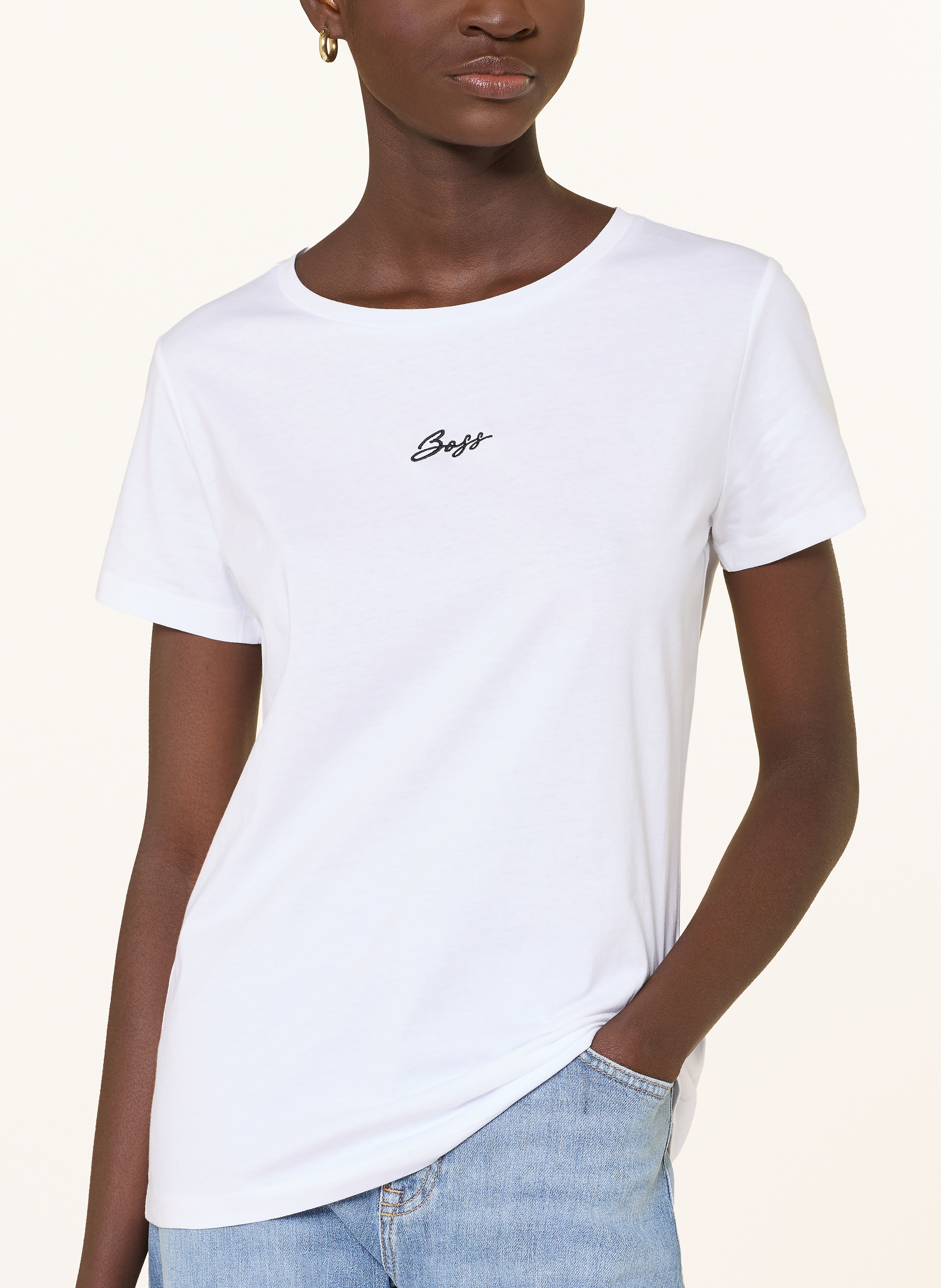 Thumbnail - Boss T-Shirt Elove weiss