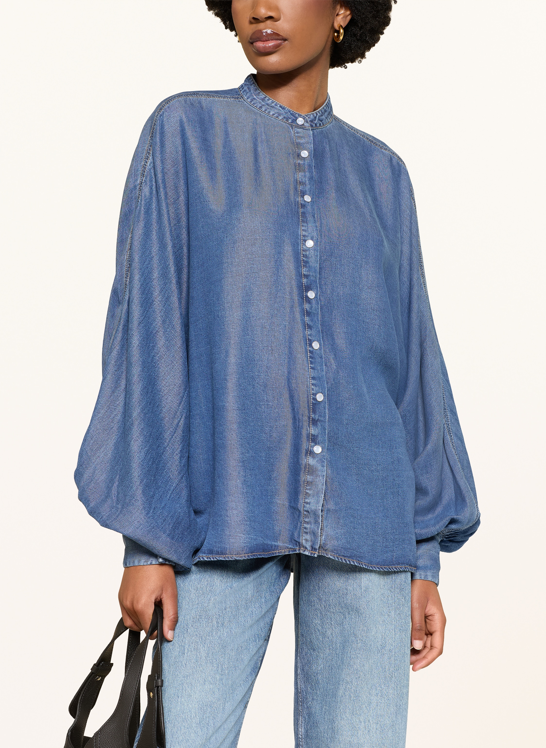 Thumbnail - Boss Jeansbluse Betta blau