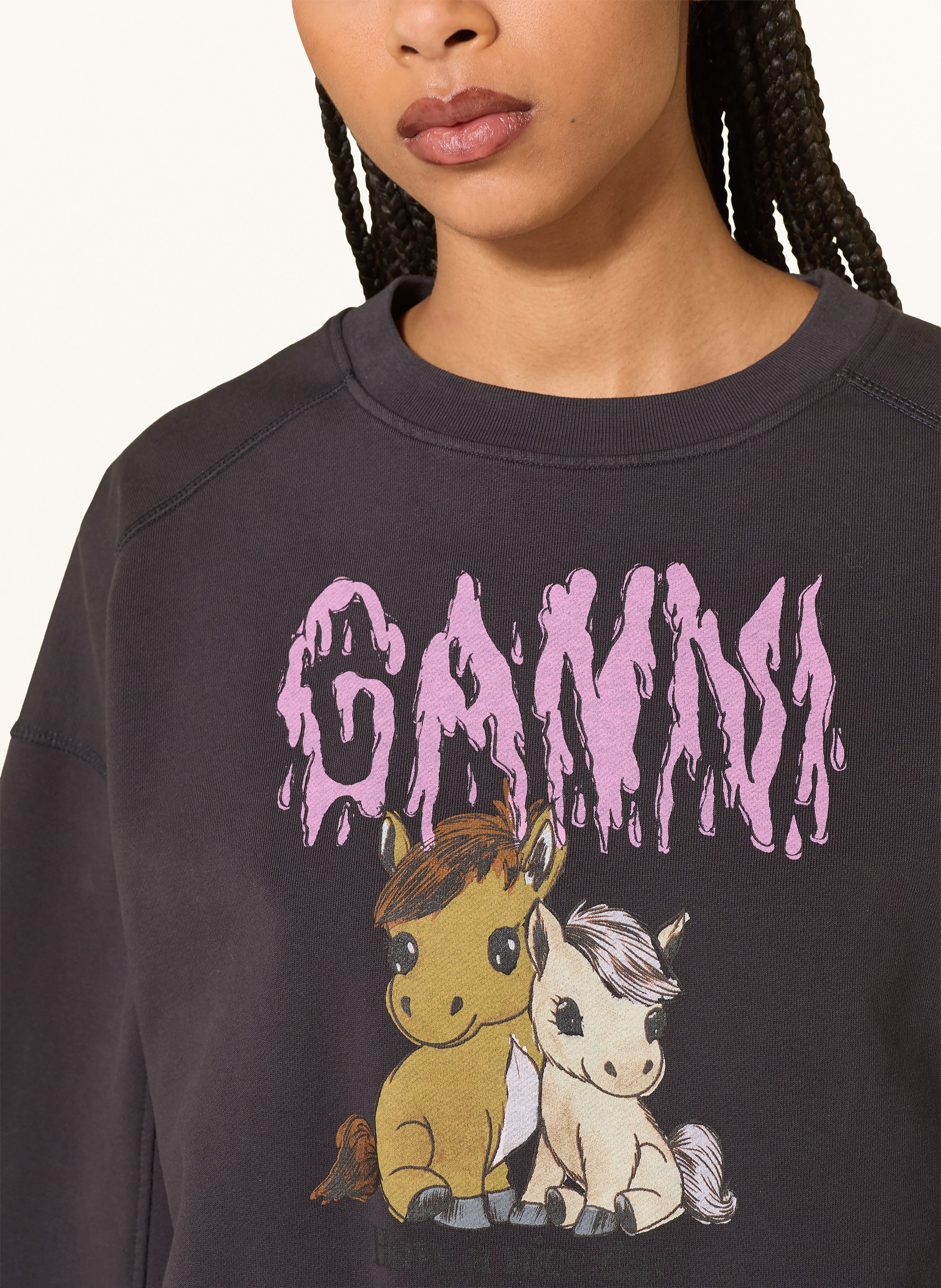 Thumbnail - Ganni Sweatshirt Isoli schwarz