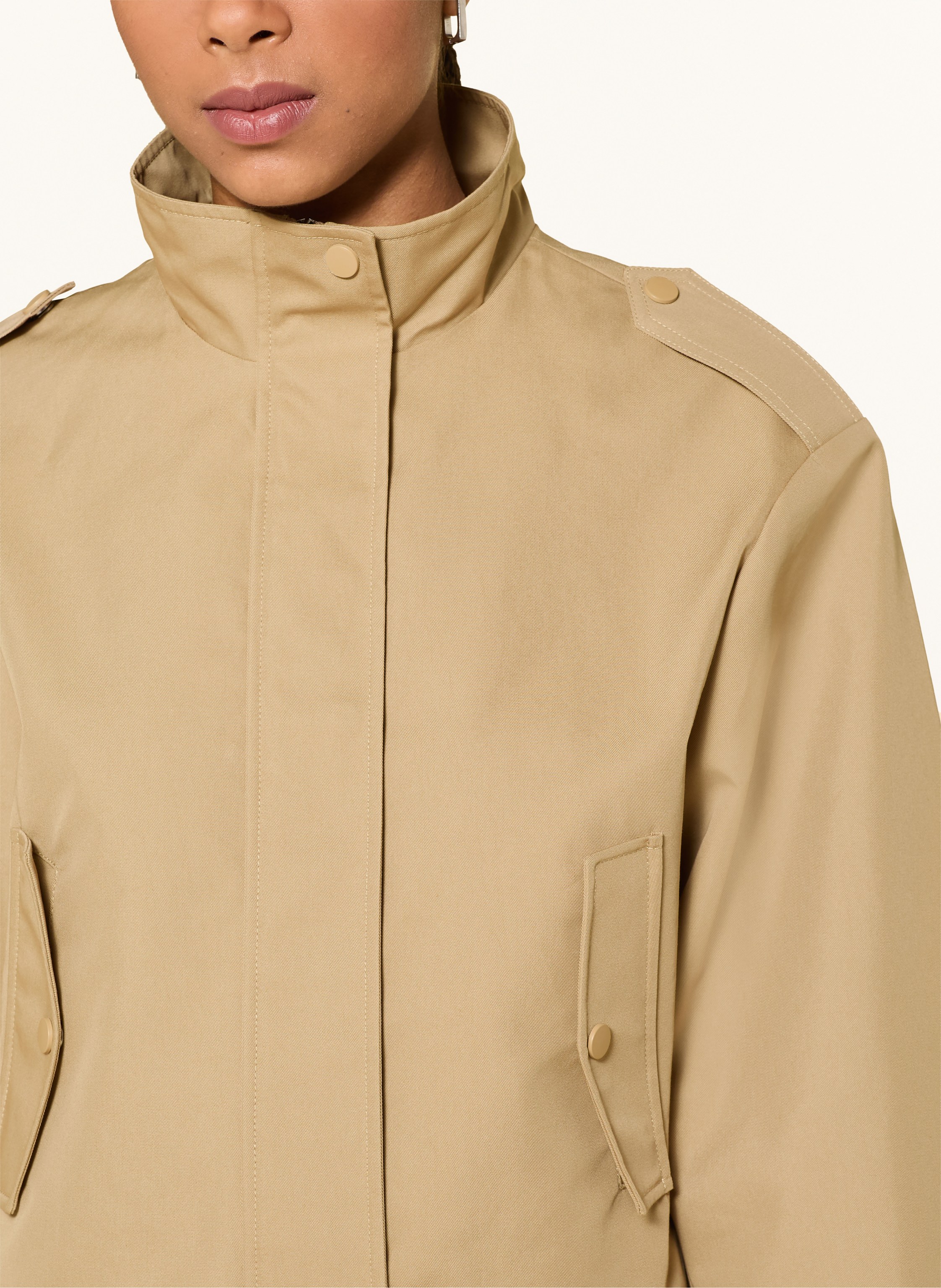 Thumbnail - Oui Trench-Jacke beige