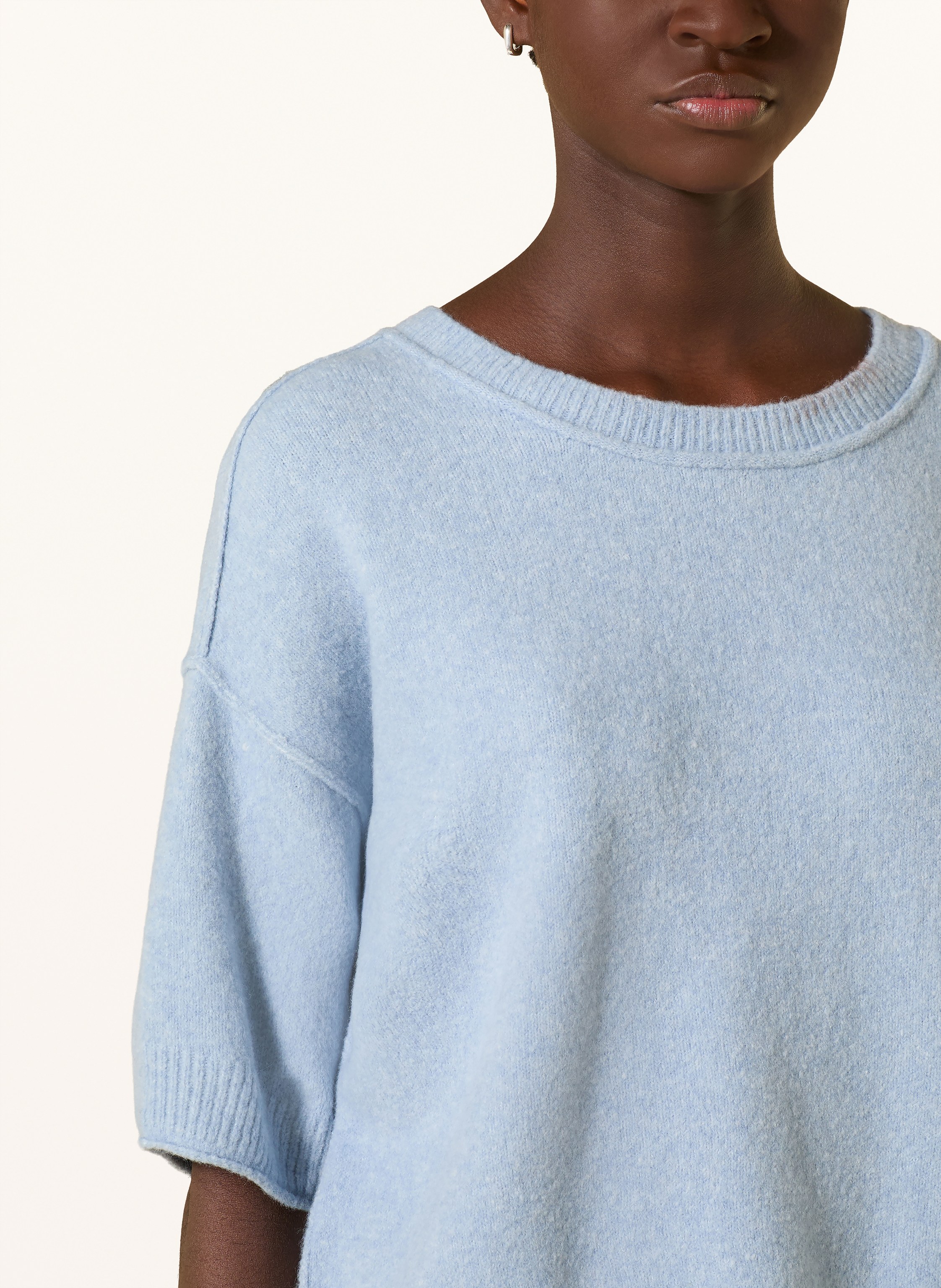 Thumbnail - Oui Strickshirt blau