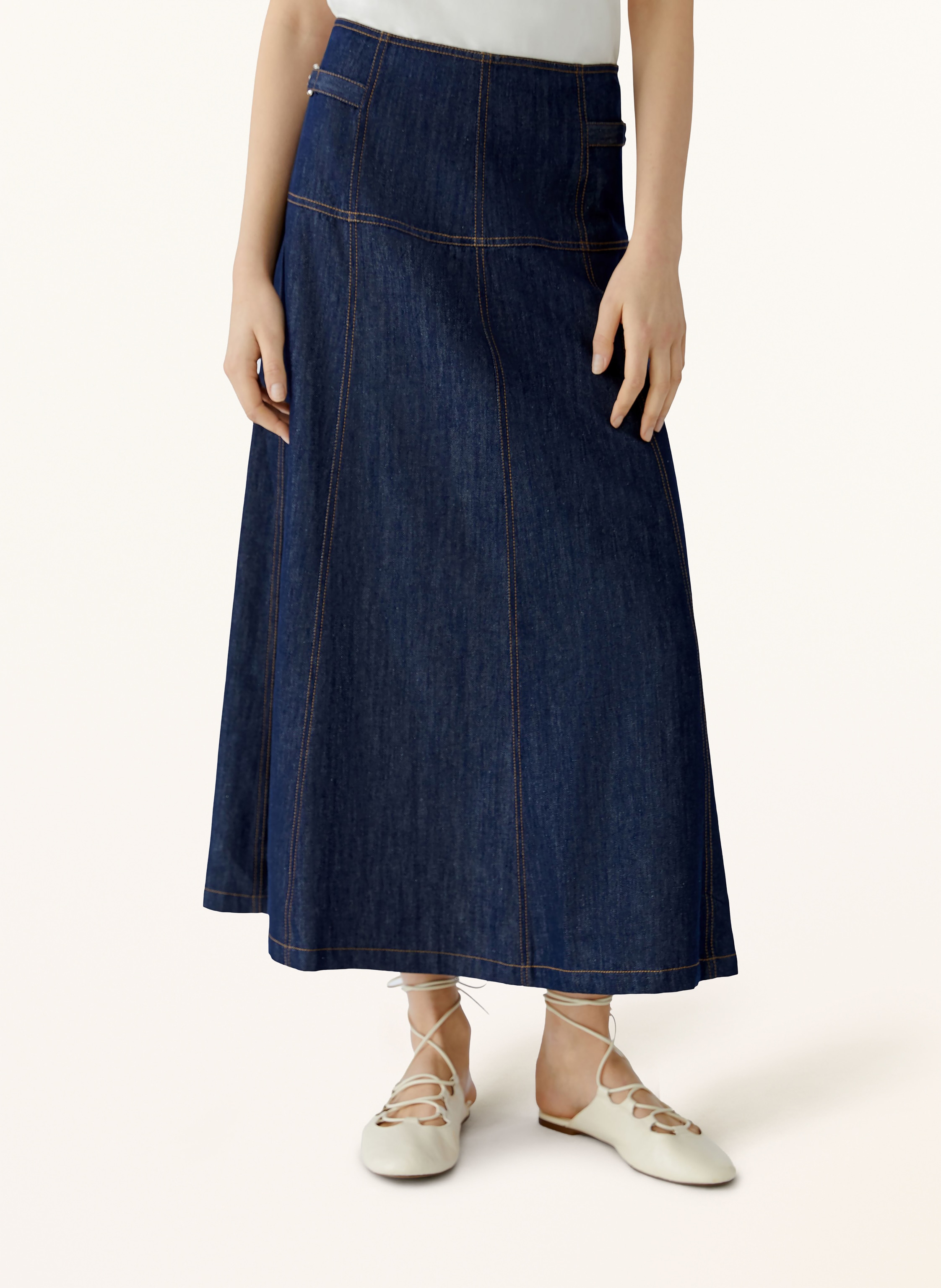 Thumbnail - Oui Jeansrock blau