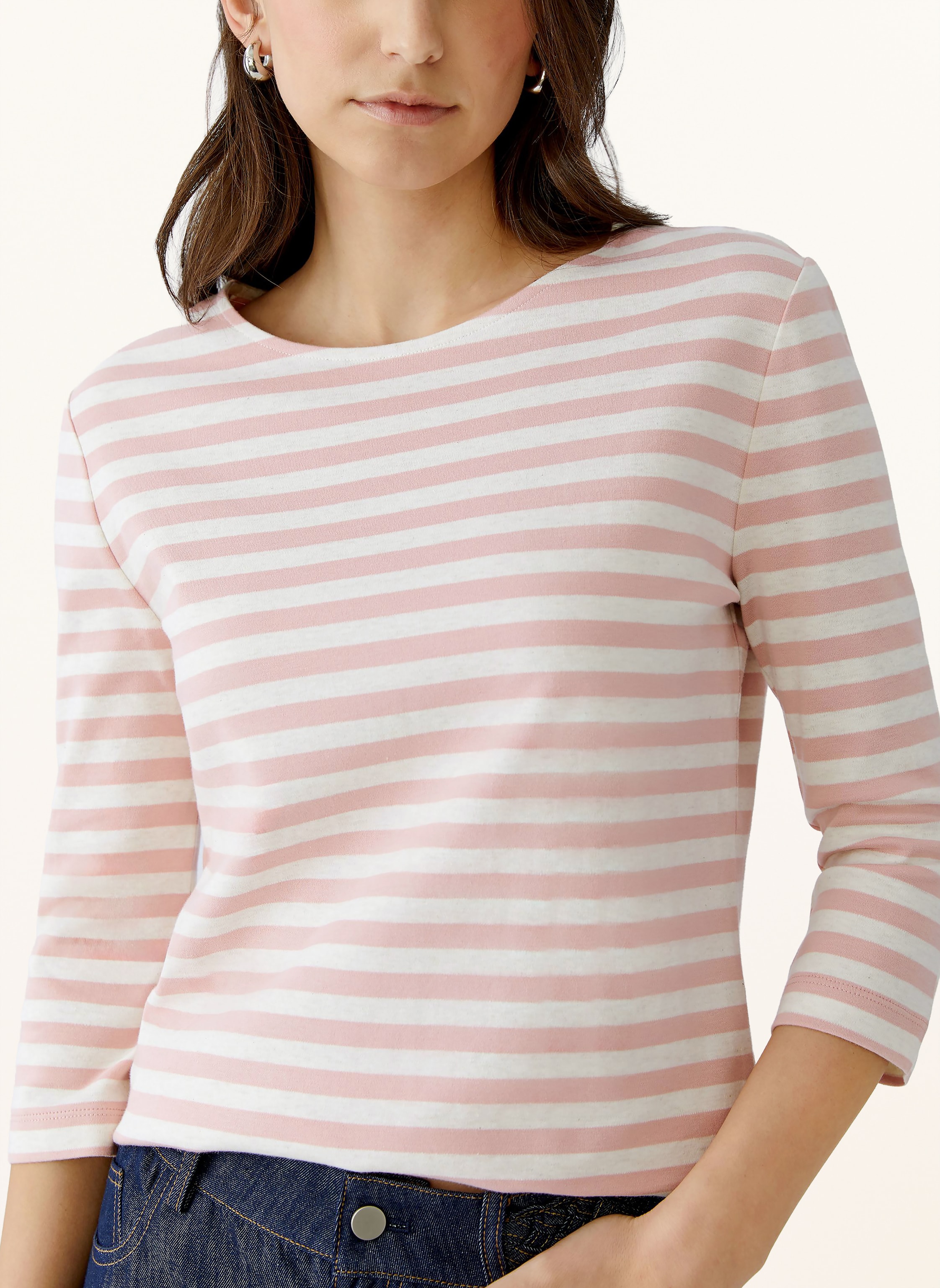 Thumbnail - Oui Shirt Soleila Mit 3/4-Arm weiss