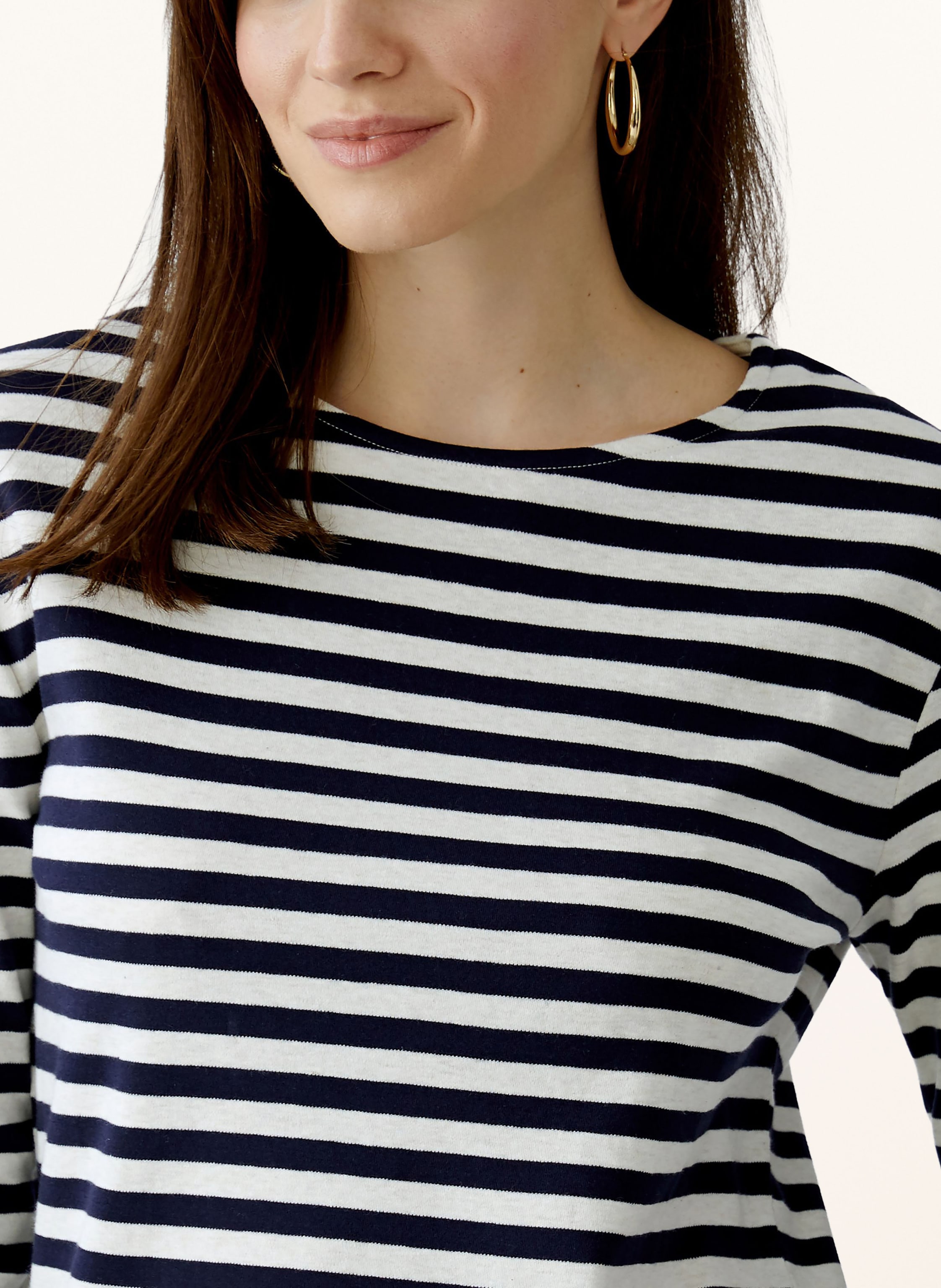 Thumbnail - Oui Shirt Soleila Mit 3/4-Arm weiss