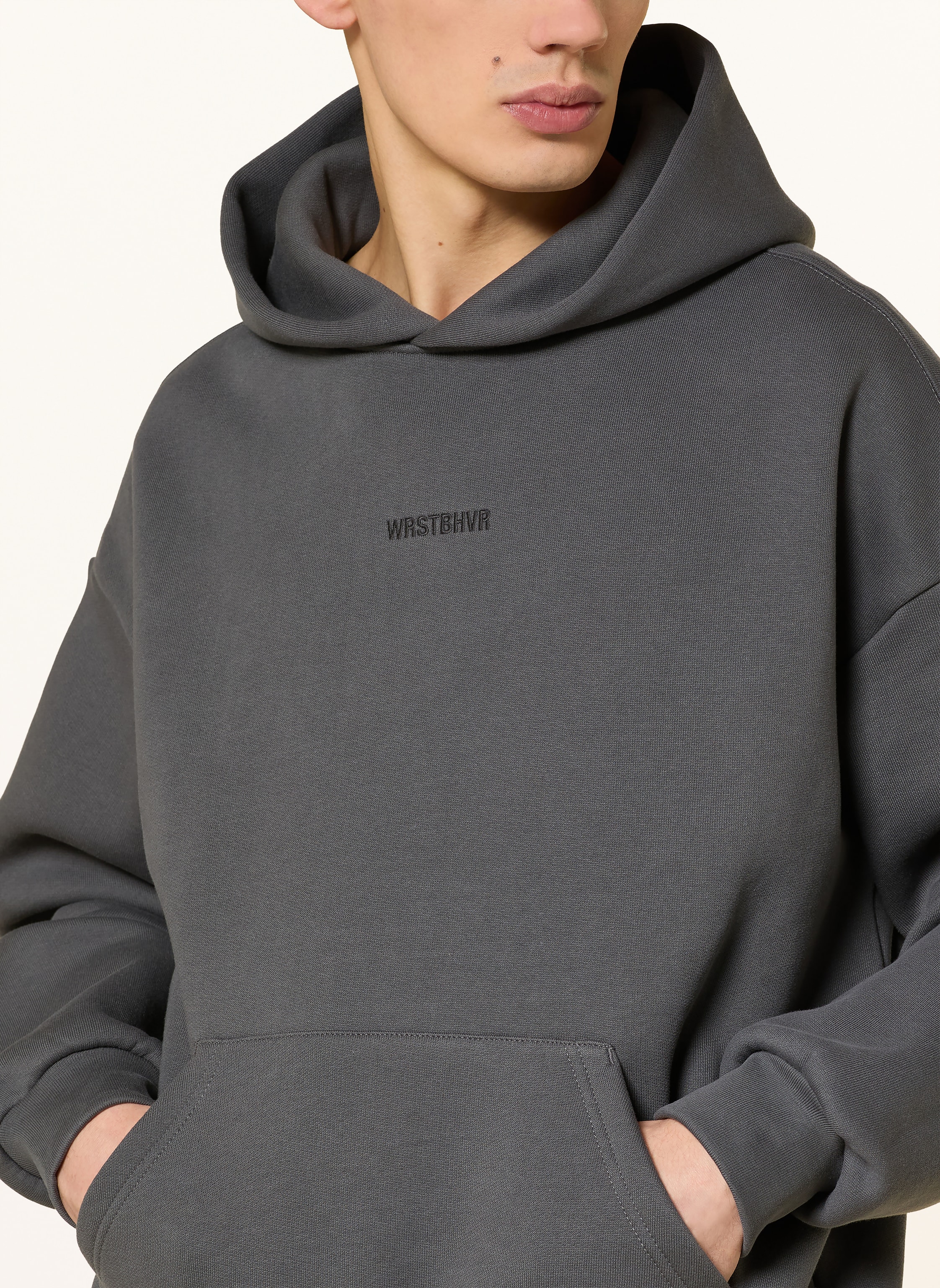 Thumbnail - Wrstbhvr Oversized-Hoodie Garm grau