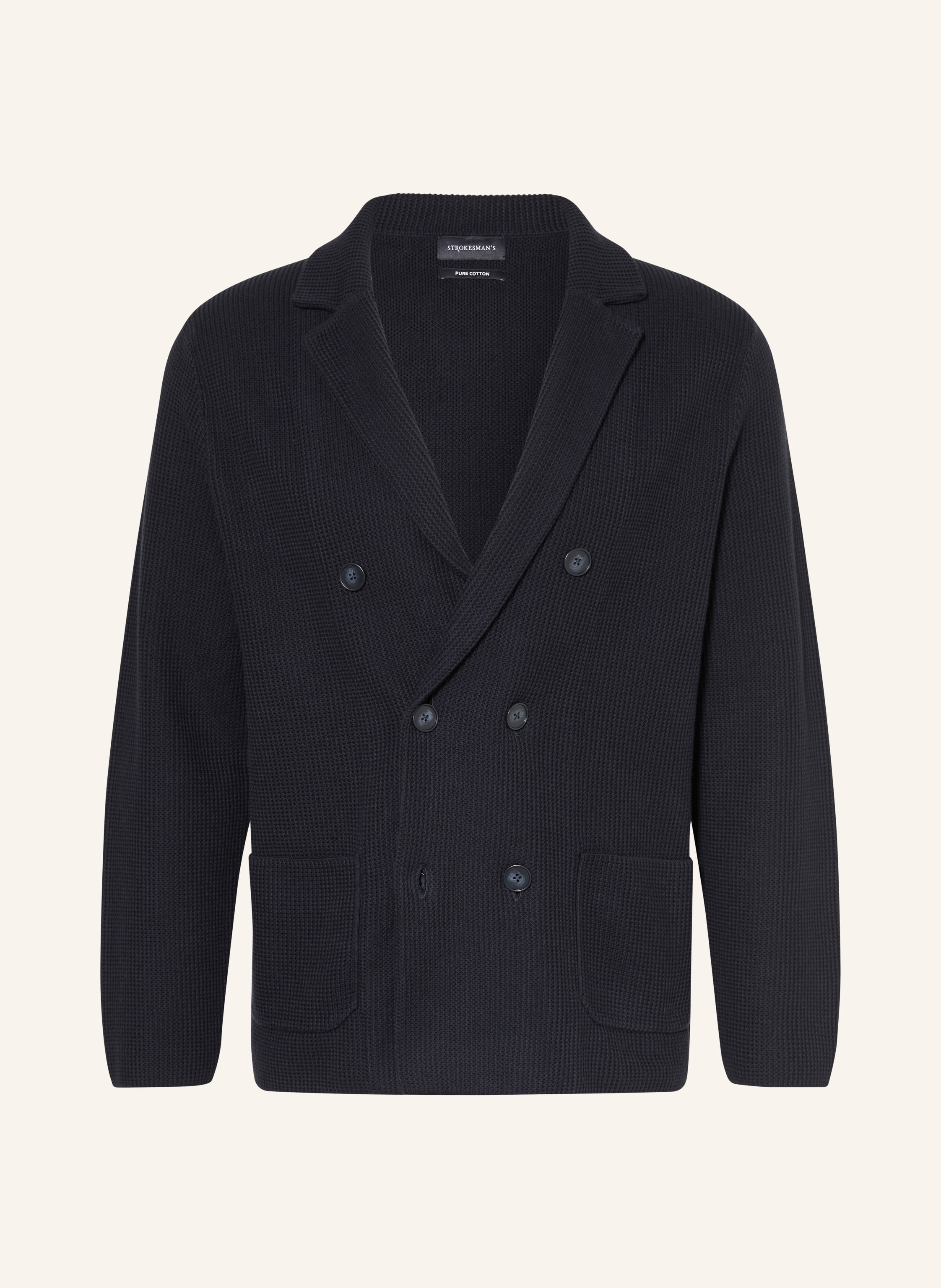 Strokesman's Stricksakko Regular Fit blau