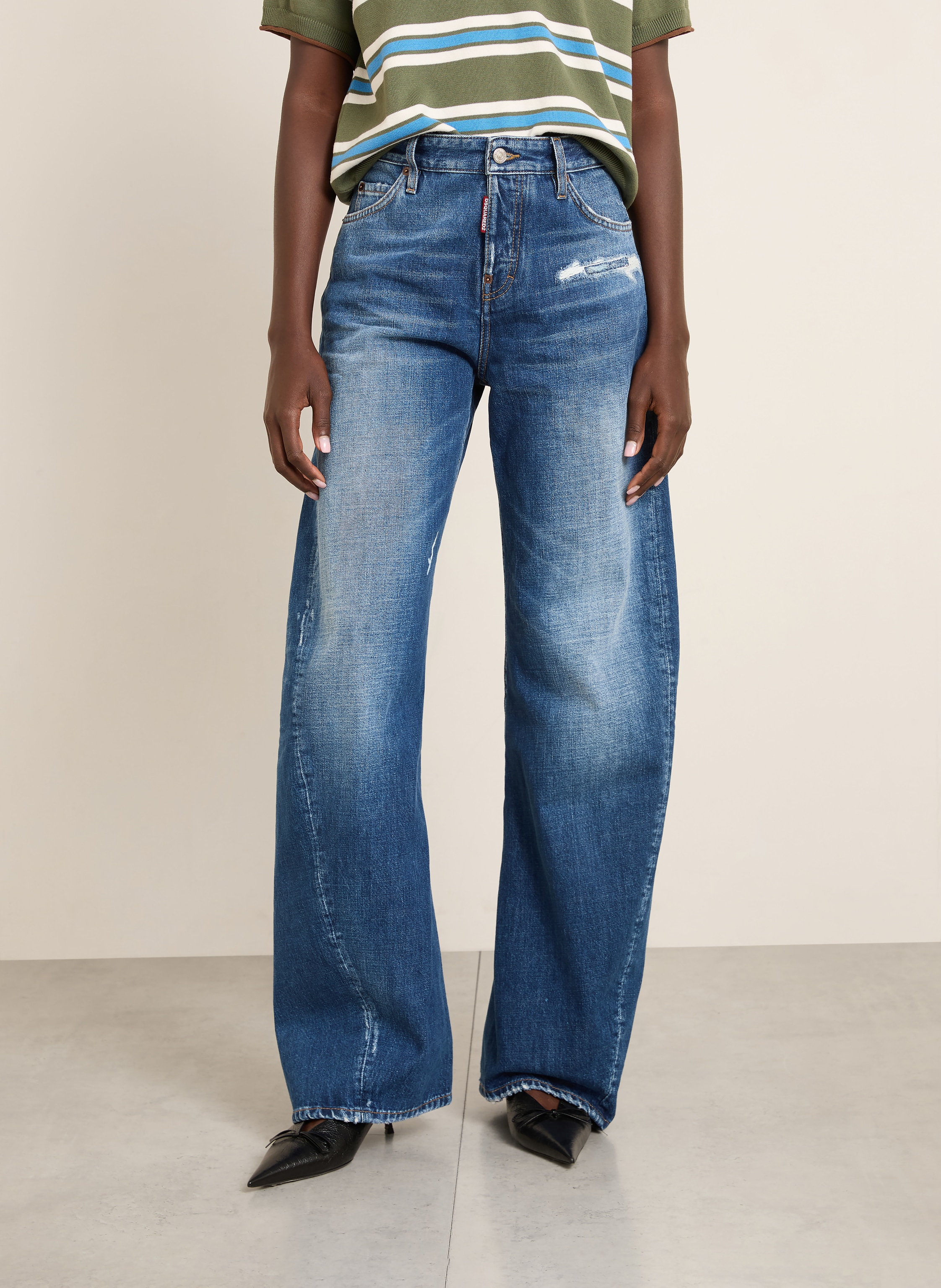 Thumbnail - dsquared2 Jeans Loose Twst Regular Fit blau