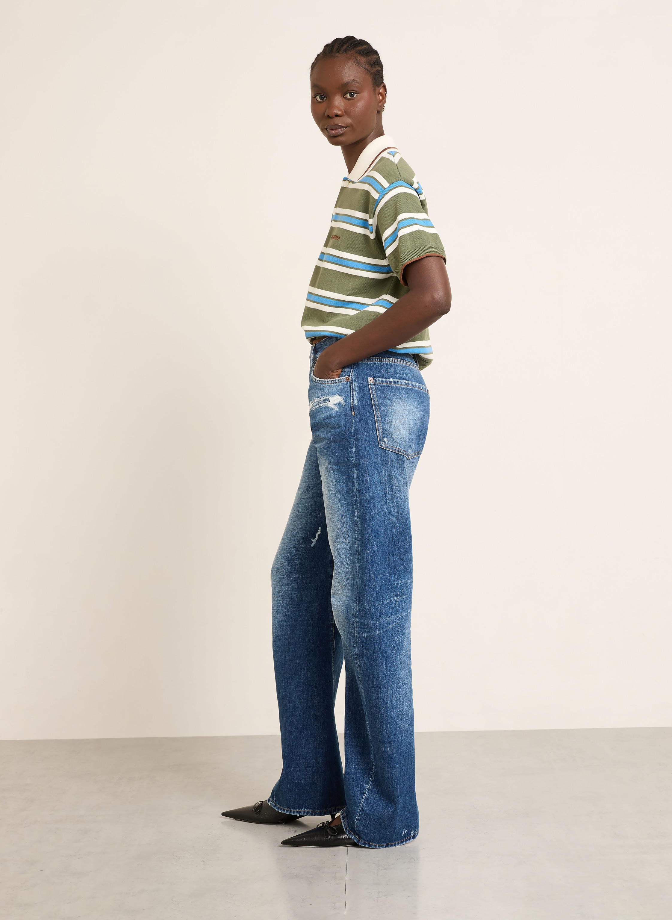 Thumbnail - dsquared2 Jeans Loose Twst Regular Fit blau