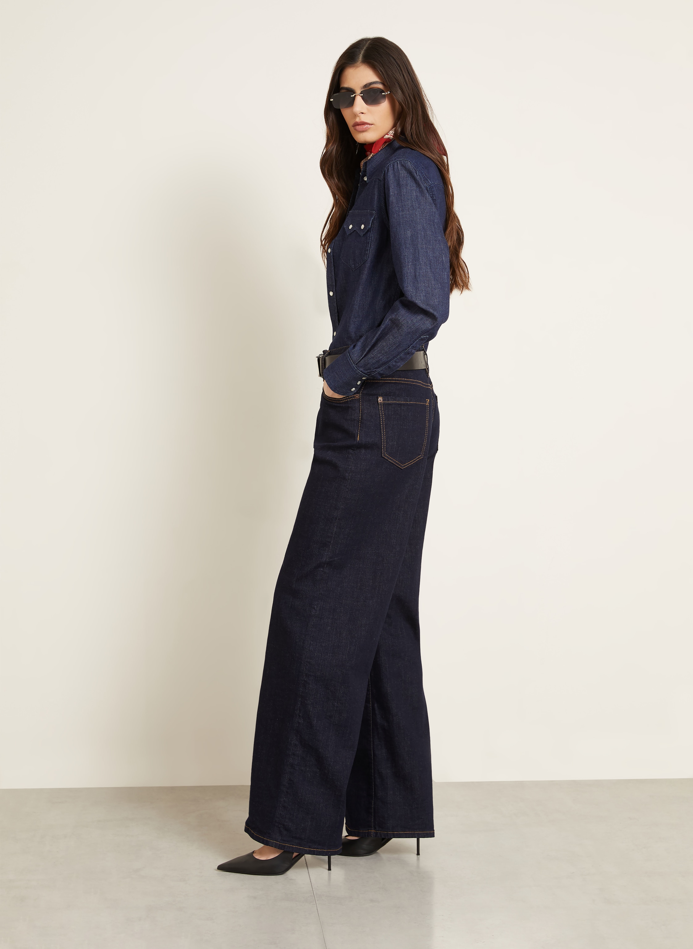 Thumbnail - dsquared2 Wide Leg Jeans blau