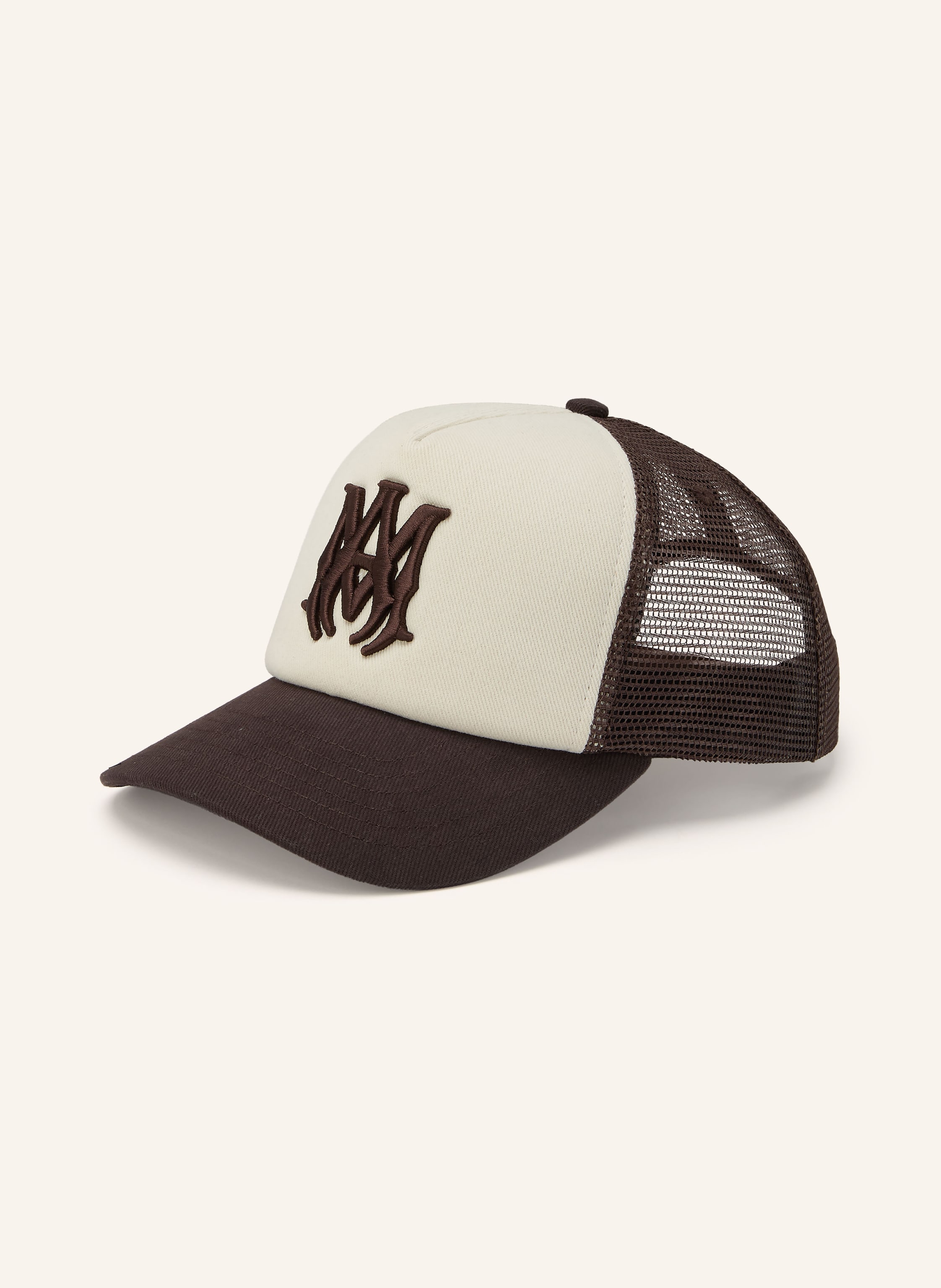 Amiri Amiri Cap weiss in DUNKELBRAUN / ECRU
