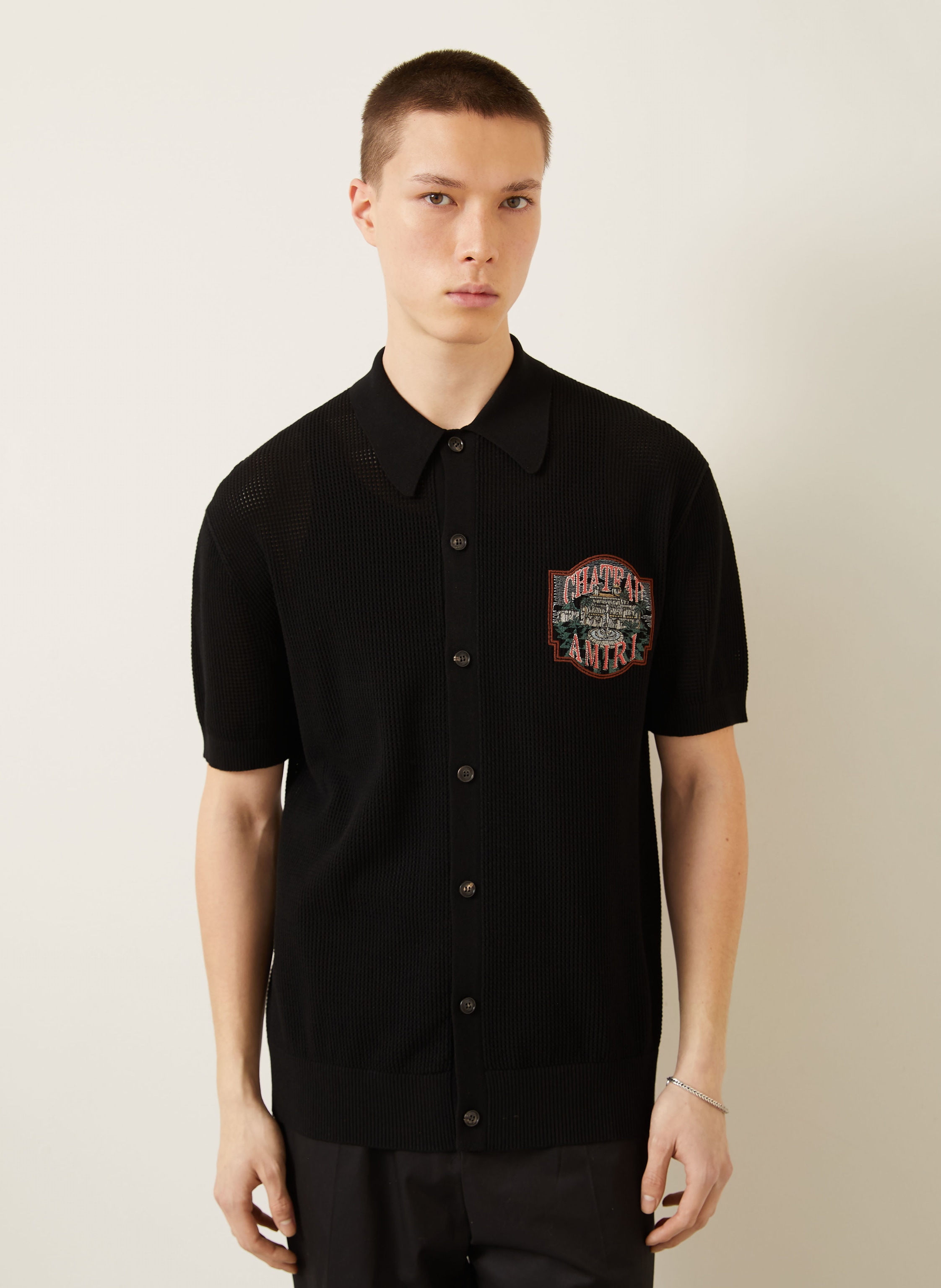 Thumbnail - Amiri Kurzarm-Hemd Comfort Fit schwarz