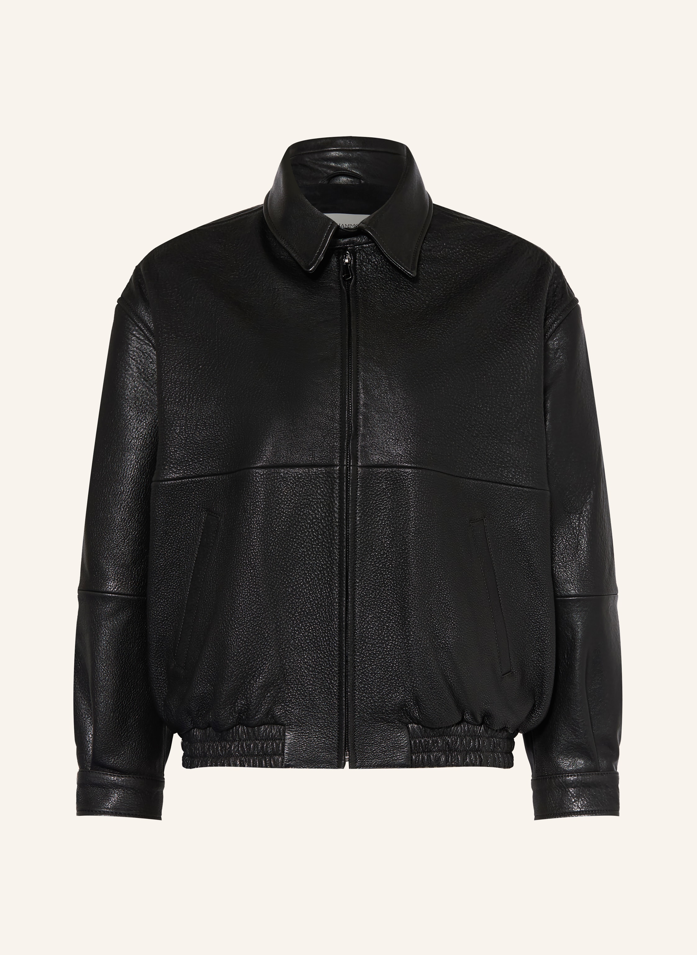 Nour Hammour Lederblouson Doran schwarz