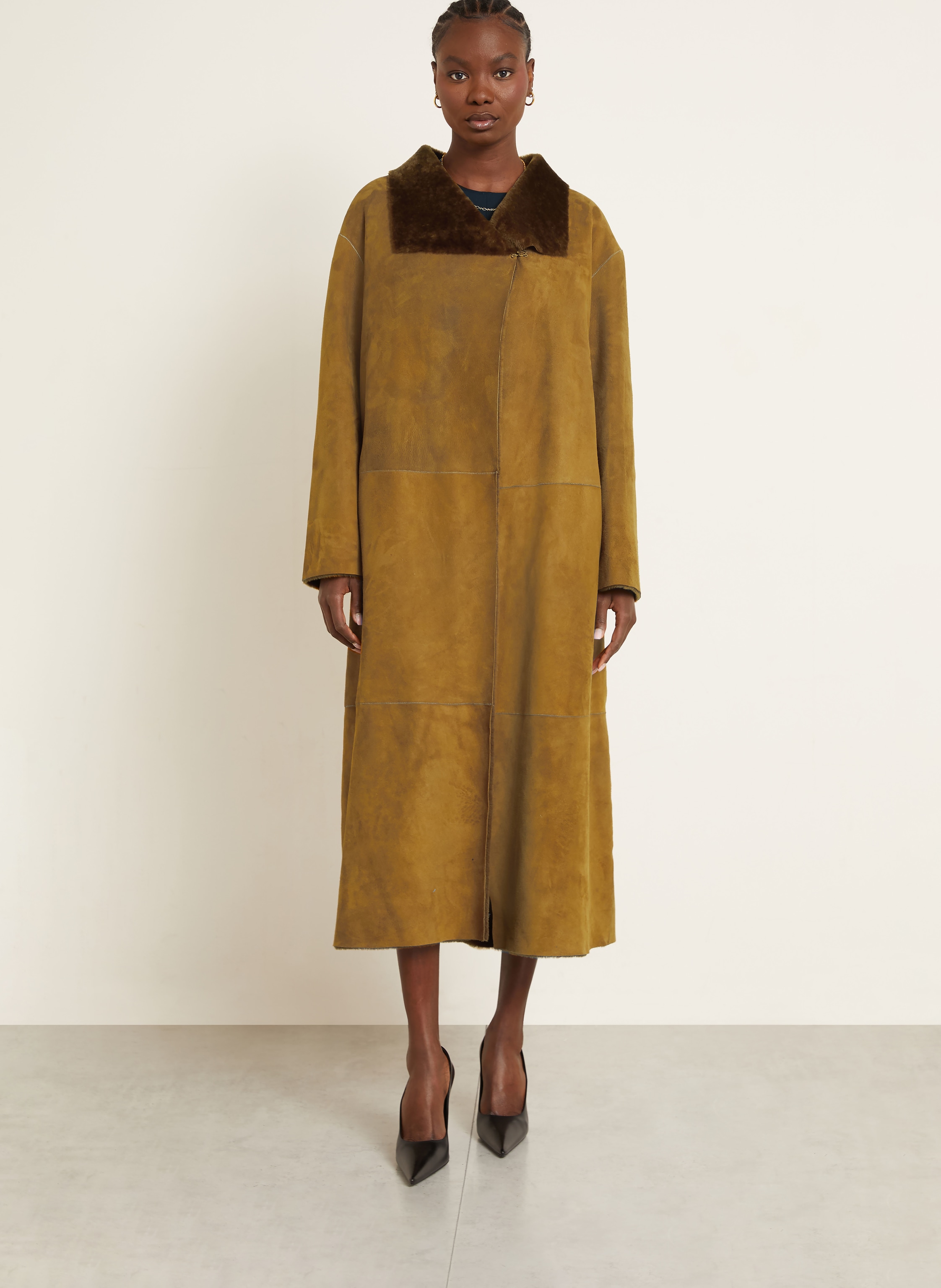 Thumbnail - Nour Hammour Mantel braun