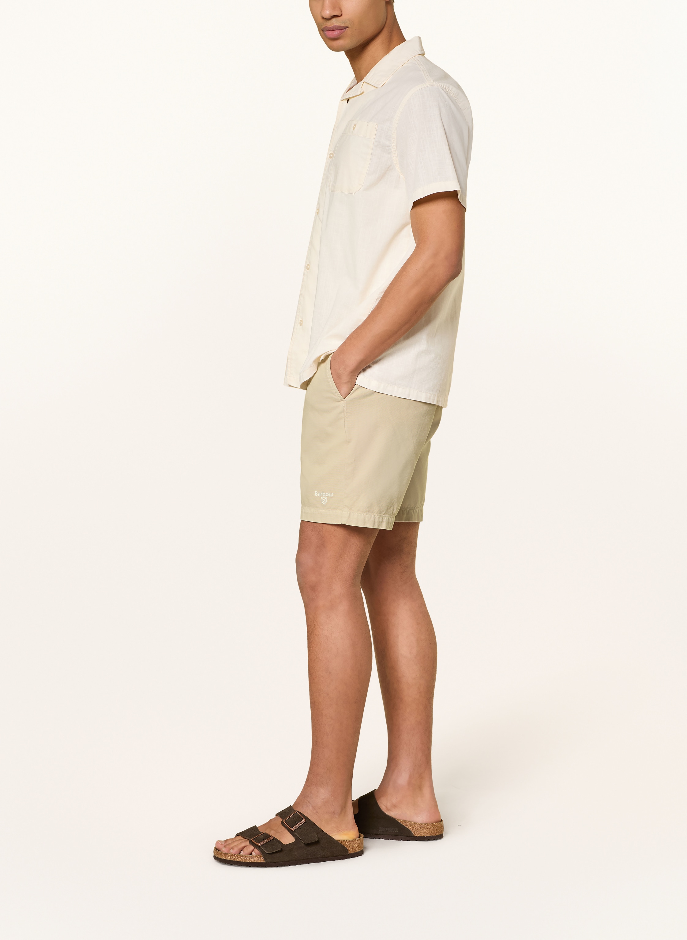 Thumbnail - Barbour Shorts Oxford Relaxed Fit beige