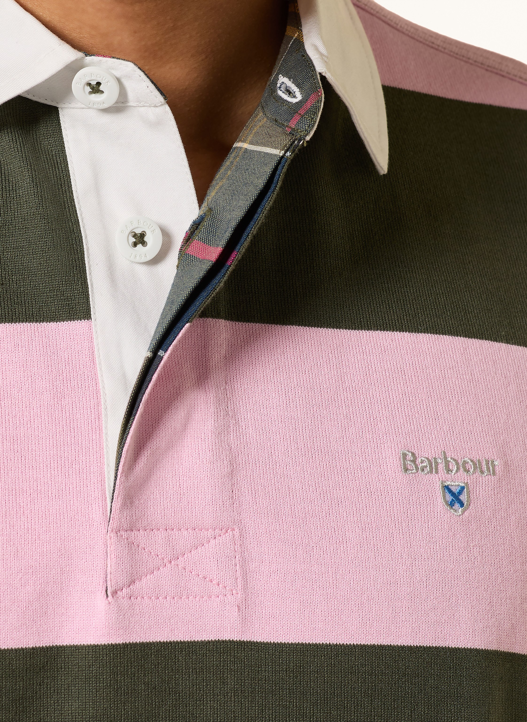 Thumbnail - Barbour Rugbyshirt Broome rosa
