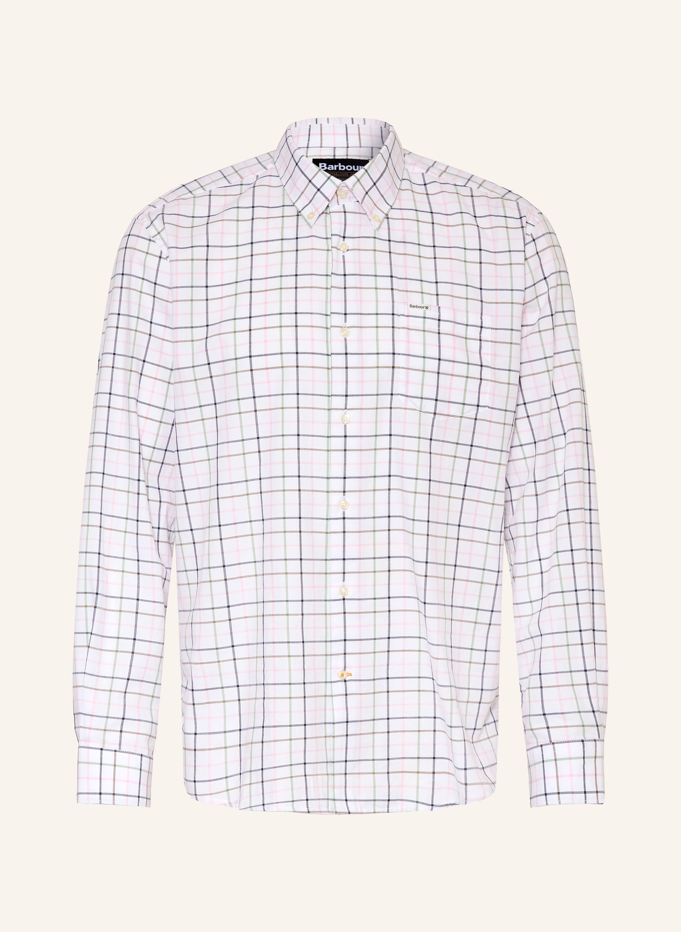 Barbour Hemd Caswell Regular Fit rosa
