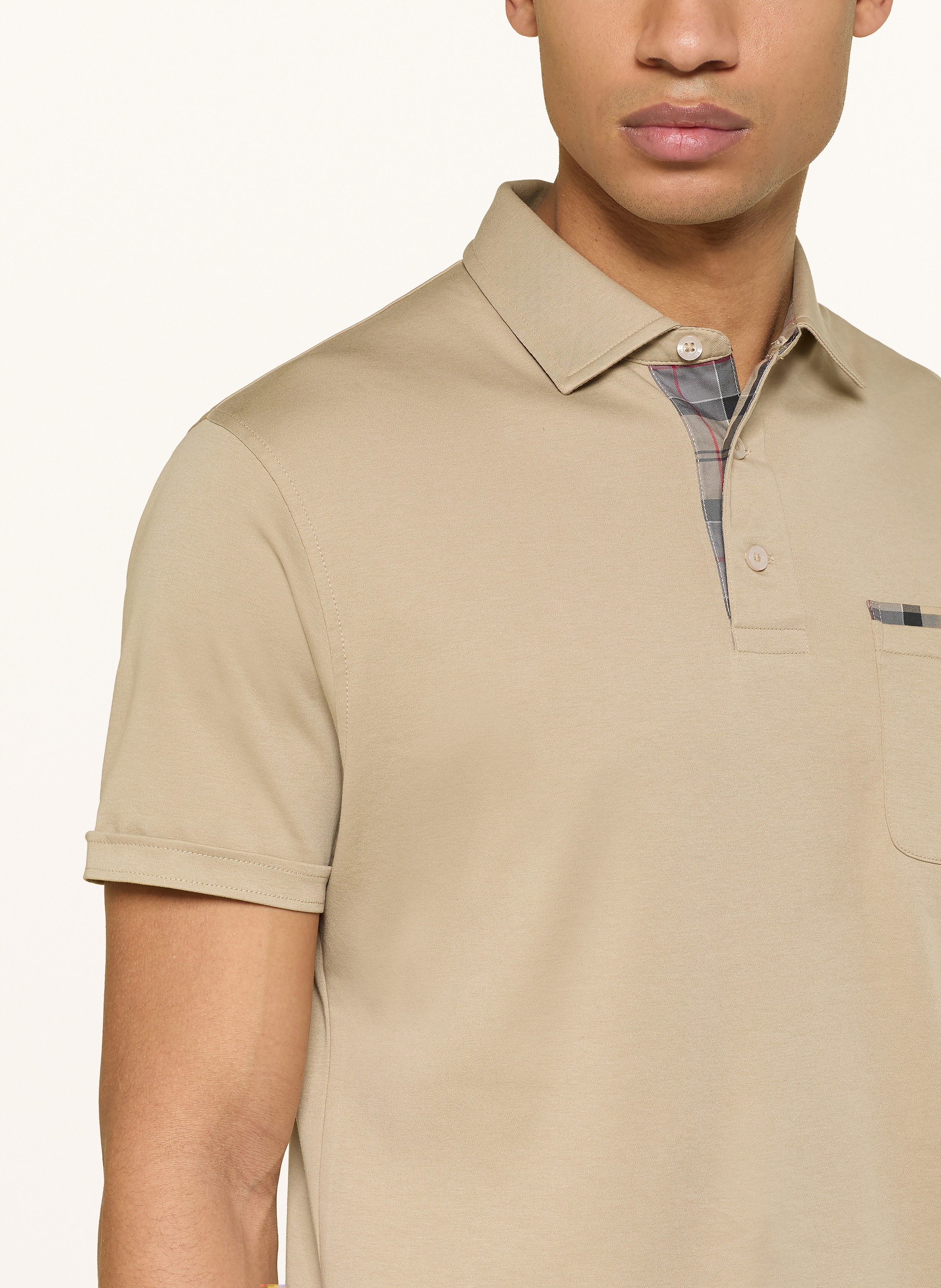 Thumbnail - Barbour Jersey-Poloshirt Prem beige