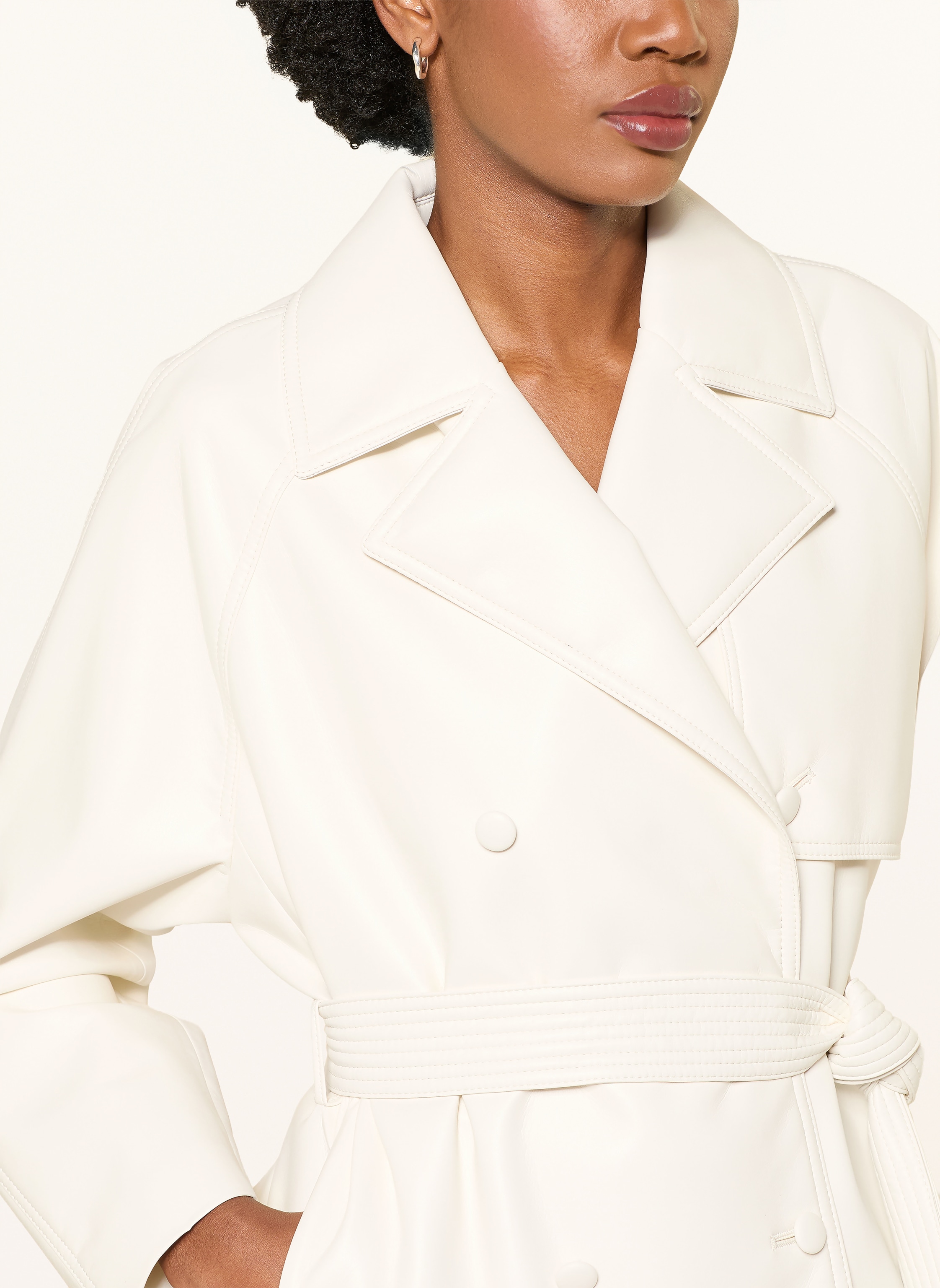 Thumbnail - Hugo Jacke Aisandi In Lederoptik weiss