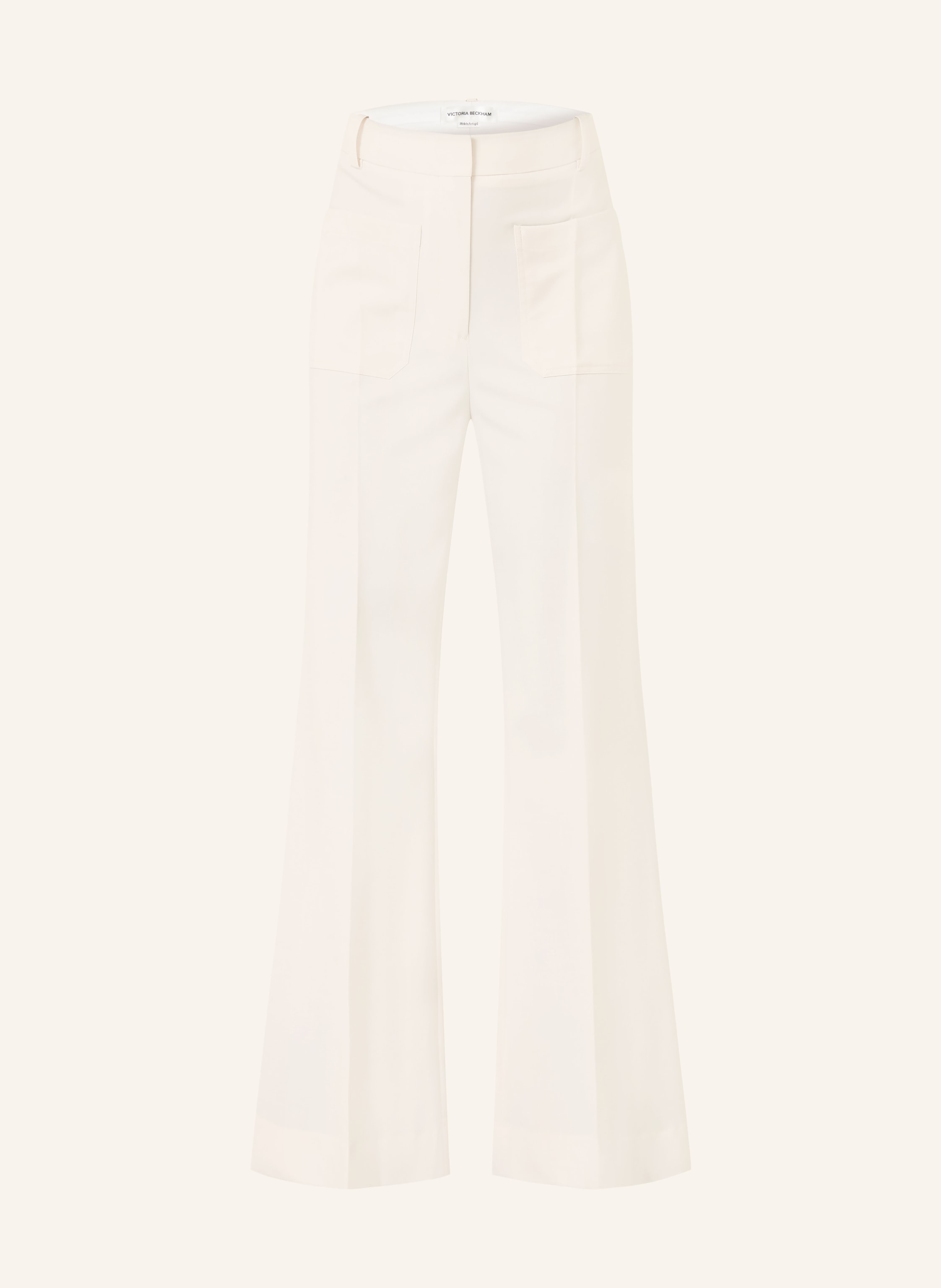 Victoria Beckham Marlenehose Alina weiss