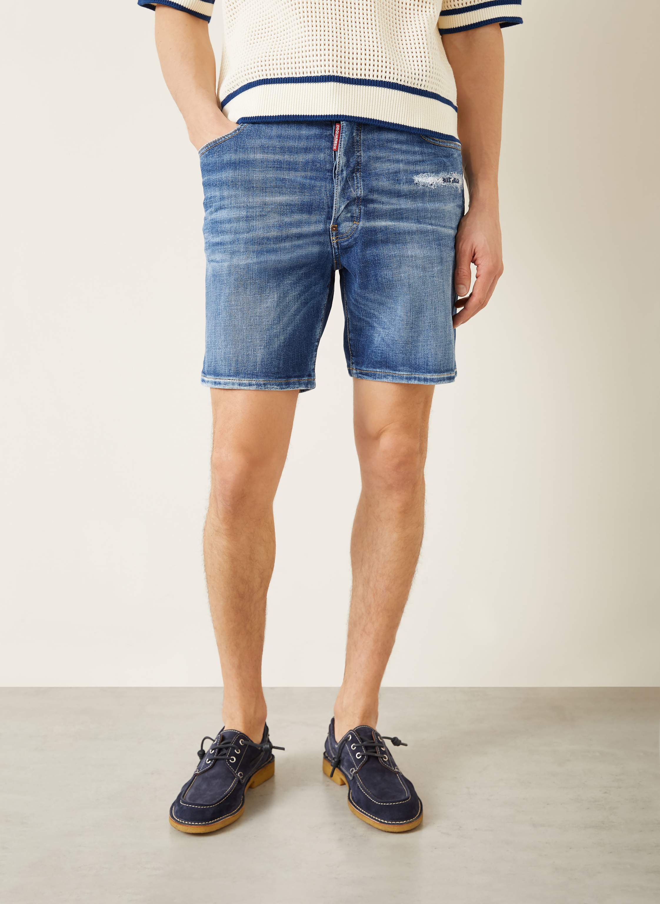 Thumbnail - dsquared2 Jeanshorts Marine blau