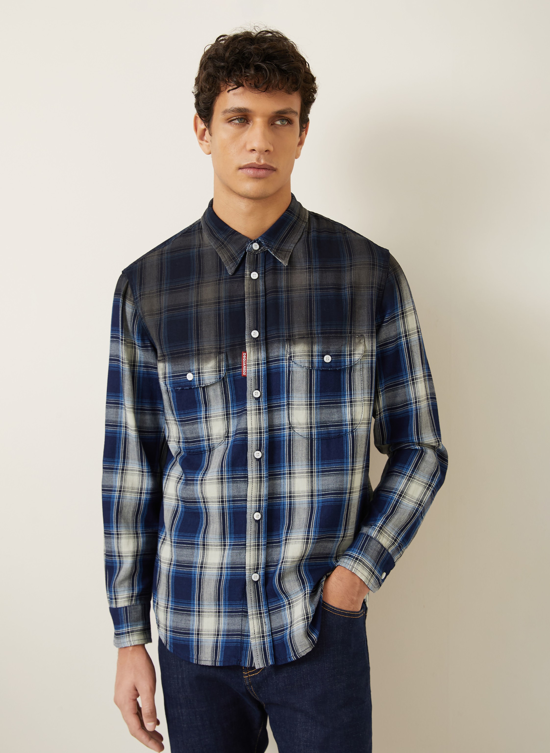 Thumbnail - dsquared2 Hemd Comfort Fit blau