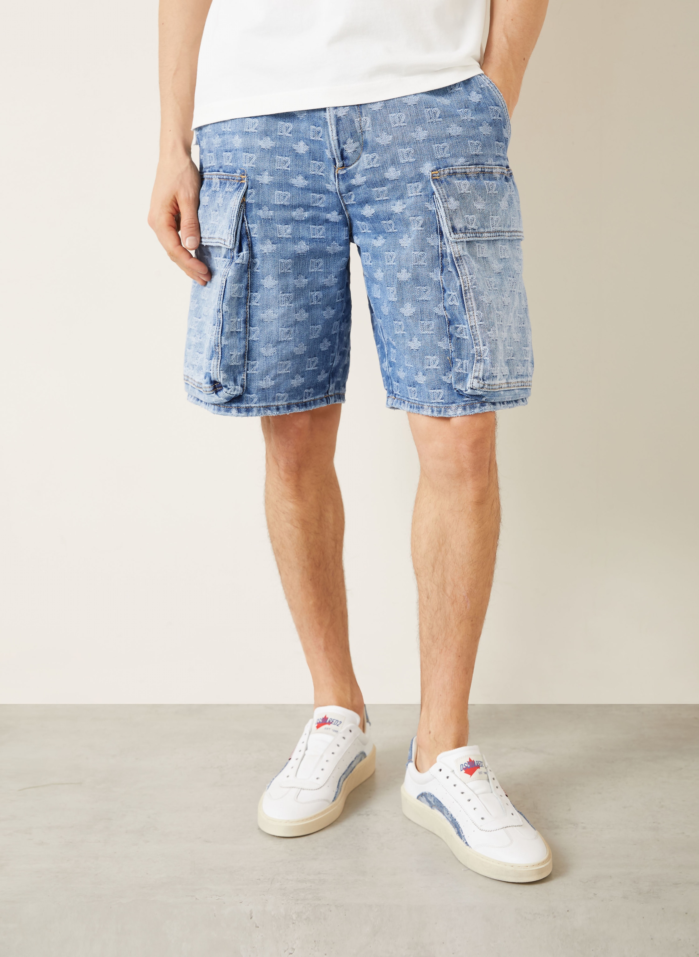 Thumbnail - dsquared2 Jeansshorts blau