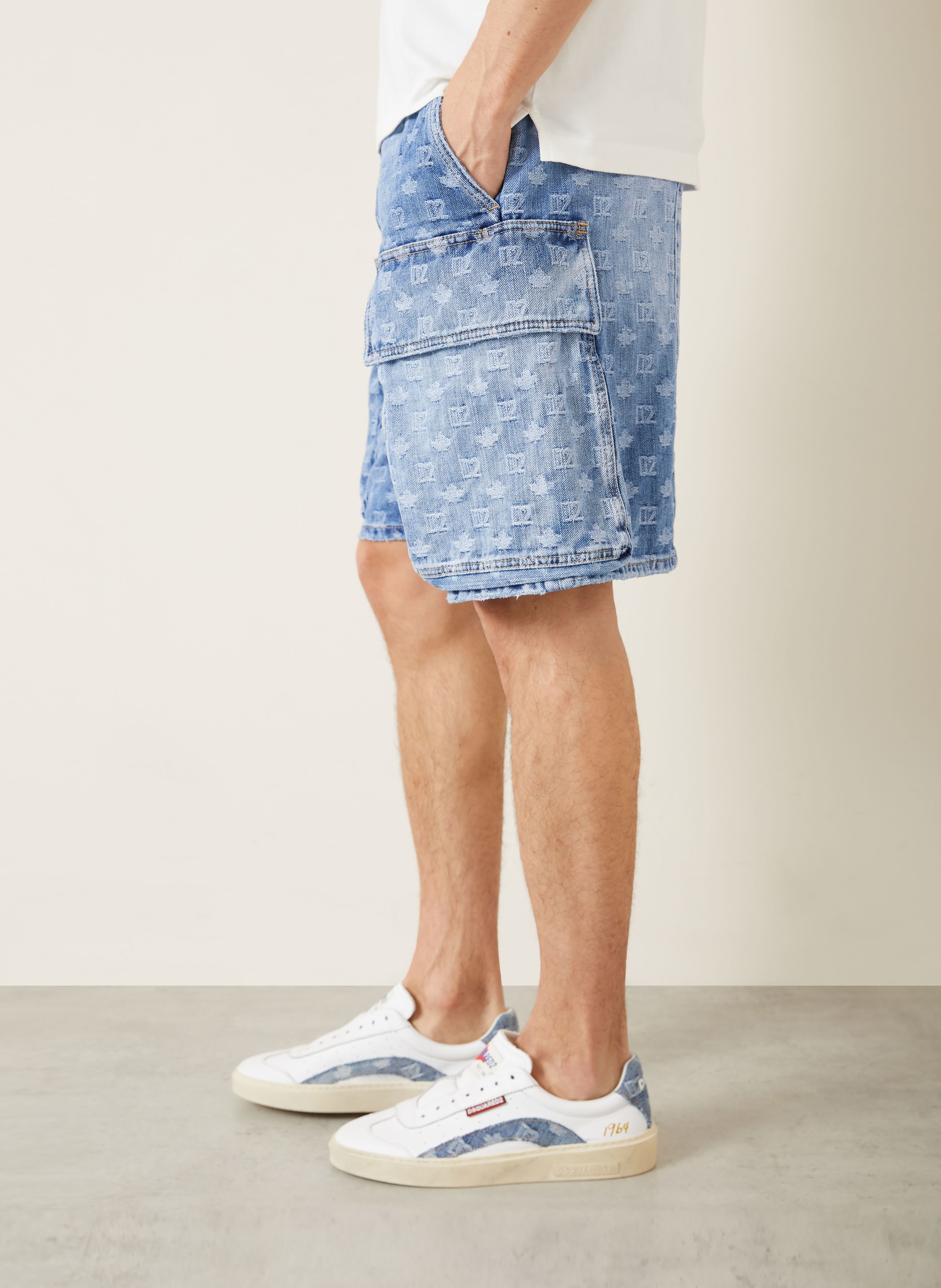 Thumbnail - dsquared2 Jeansshorts blau