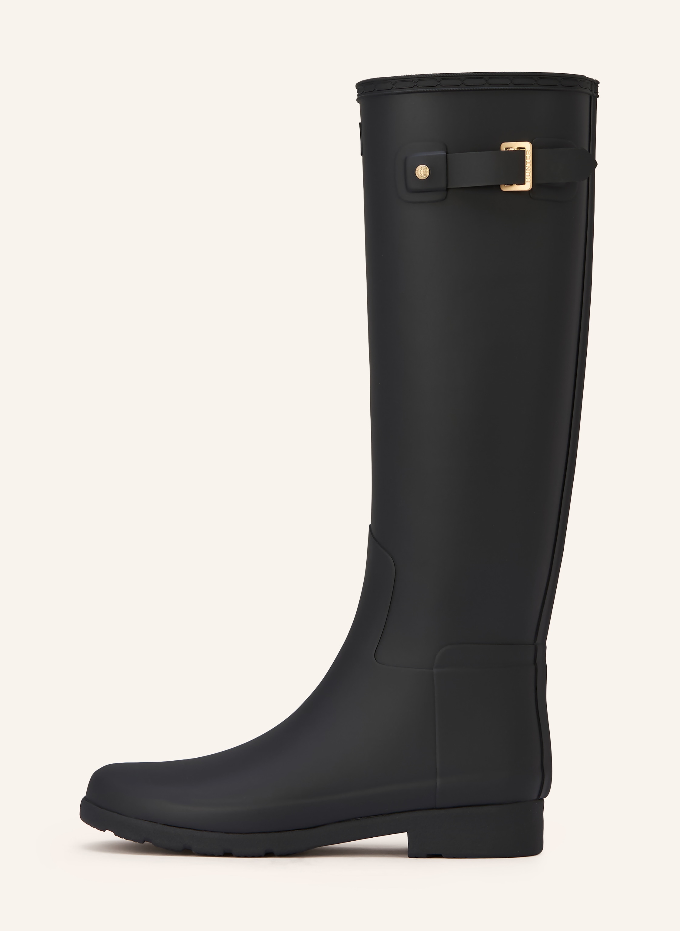 Thumbnail - Hunter Gummistiefel Refined Gold Trim Tall schwarz